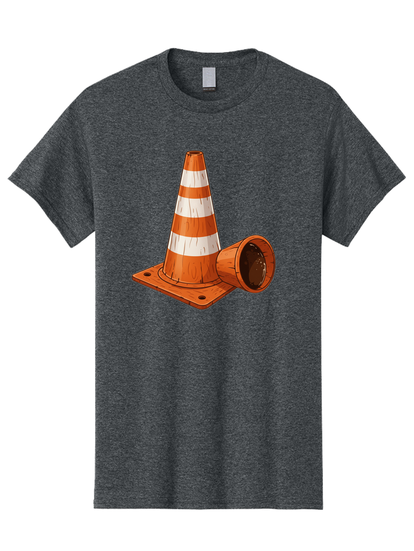 Traffic-Cone-2 Men'S Graphic Tee, 100% Cotton, Comfortable Casual Summer Wear, Machine Washable, Vintage Camera, Old Camera, Antique Camera, Black Camera, Classic Photography, Photography Equipment, Nostalgic Device, Film Camera, Camera Art Baq149 6