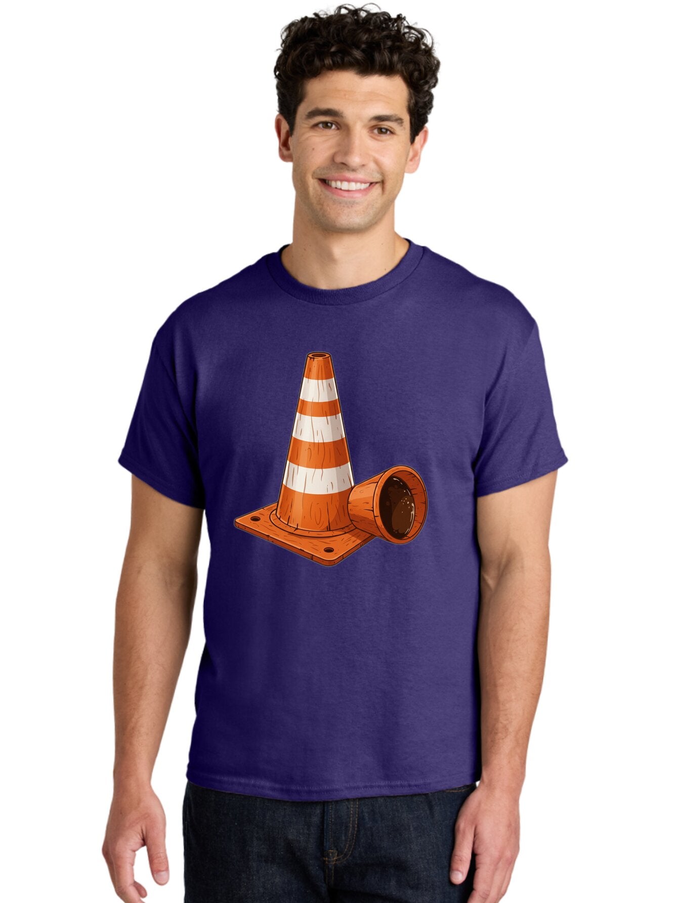 Traffic-Cone-2 Men'S Graphic Tee, 100% Cotton, Comfortable Casual Summer Wear, Machine Washable, Vintage Camera, Old Camera, Antique Camera, Black Camera, Classic Photography, Photography Equipment, Nostalgic Device, Film Camera, Camera Art Baq149 20