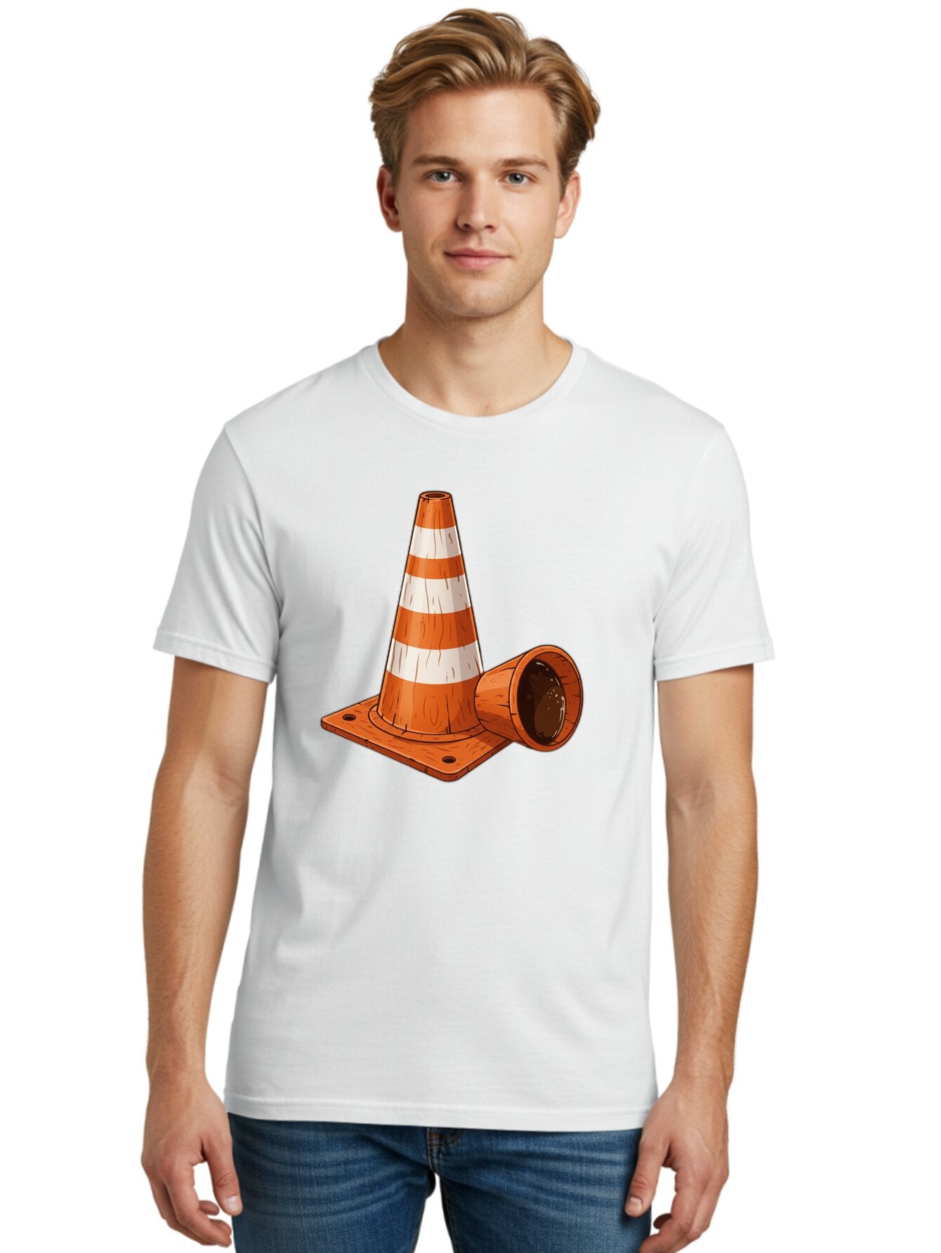 Traffic-Cone-2 Men'S Graphic Tee, 100% Cotton, Comfortable Casual Summer Wear, Machine Washable, Vintage Camera, Old Camera, Antique Camera, Black Camera, Classic Photography, Photography Equipment, Nostalgic Device, Film Camera, Camera Art Baq149 18