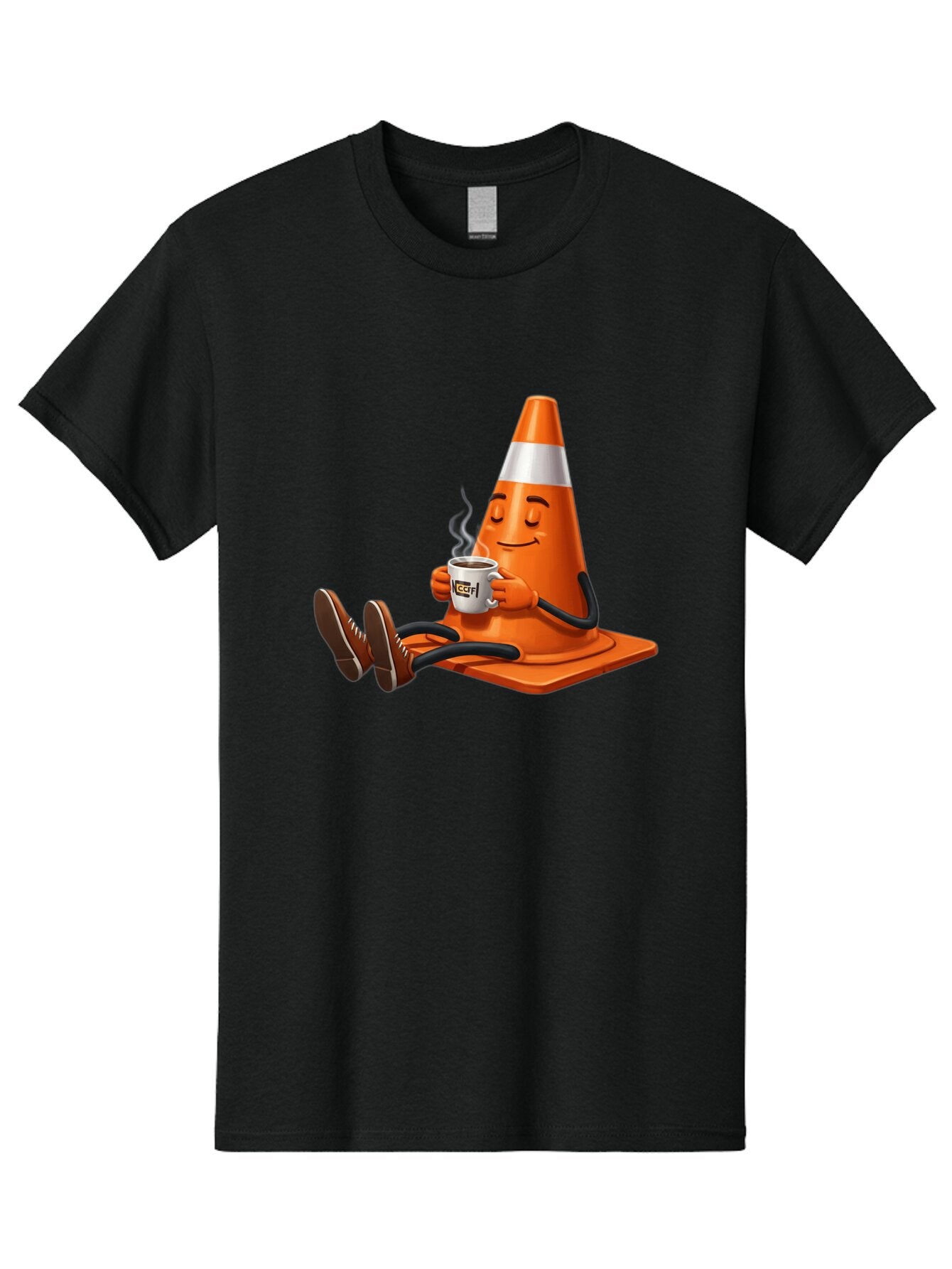 Traffic-Cone-3 Men'S Graphic Tee, 100% Cotton, Comfortable Casual Summer Wear, Machine Washable, Vintage Camera, Old Camera, Antique Camera, Black Camera, Classic Photography, Photography Equipment, Nostalgic Device, Film Camera, Camera Art Baq150 10