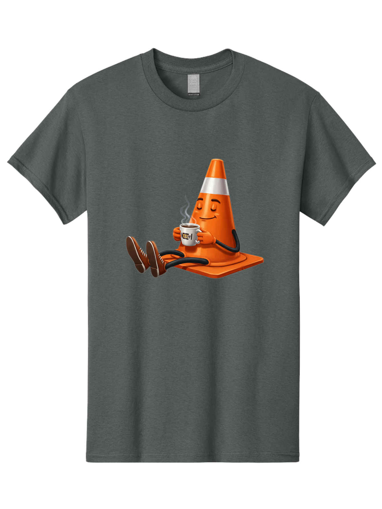 Traffic-Cone-3 Men'S Graphic Tee, 100% Cotton, Comfortable Casual Summer Wear, Machine Washable, Vintage Camera, Old Camera, Antique Camera, Black Camera, Classic Photography, Photography Equipment, Nostalgic Device, Film Camera, Camera Art Baq150 5