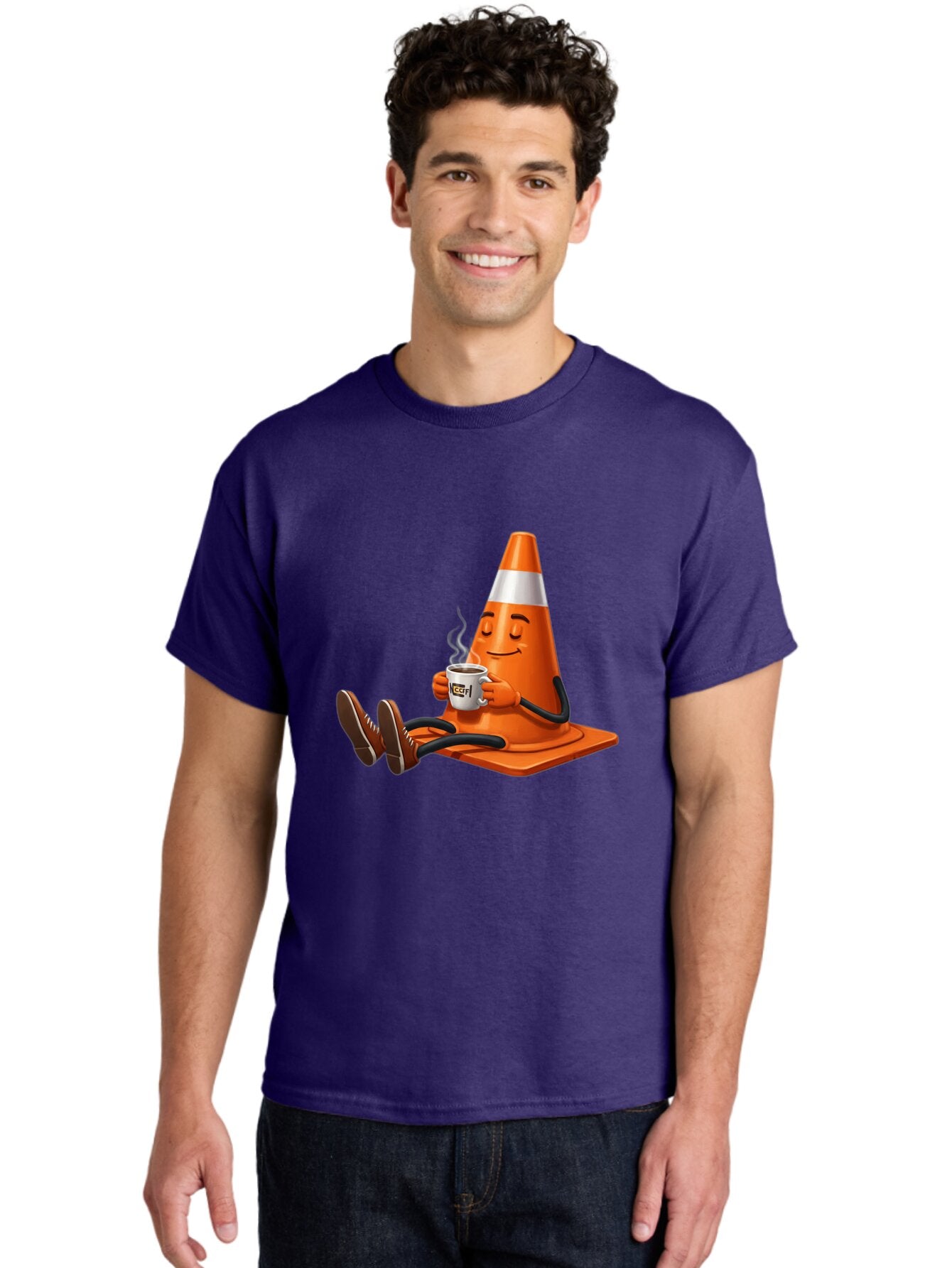 Traffic-Cone-3 Men'S Graphic Tee, 100% Cotton, Comfortable Casual Summer Wear, Machine Washable, Vintage Camera, Old Camera, Antique Camera, Black Camera, Classic Photography, Photography Equipment, Nostalgic Device, Film Camera, Camera Art Baq150 25
