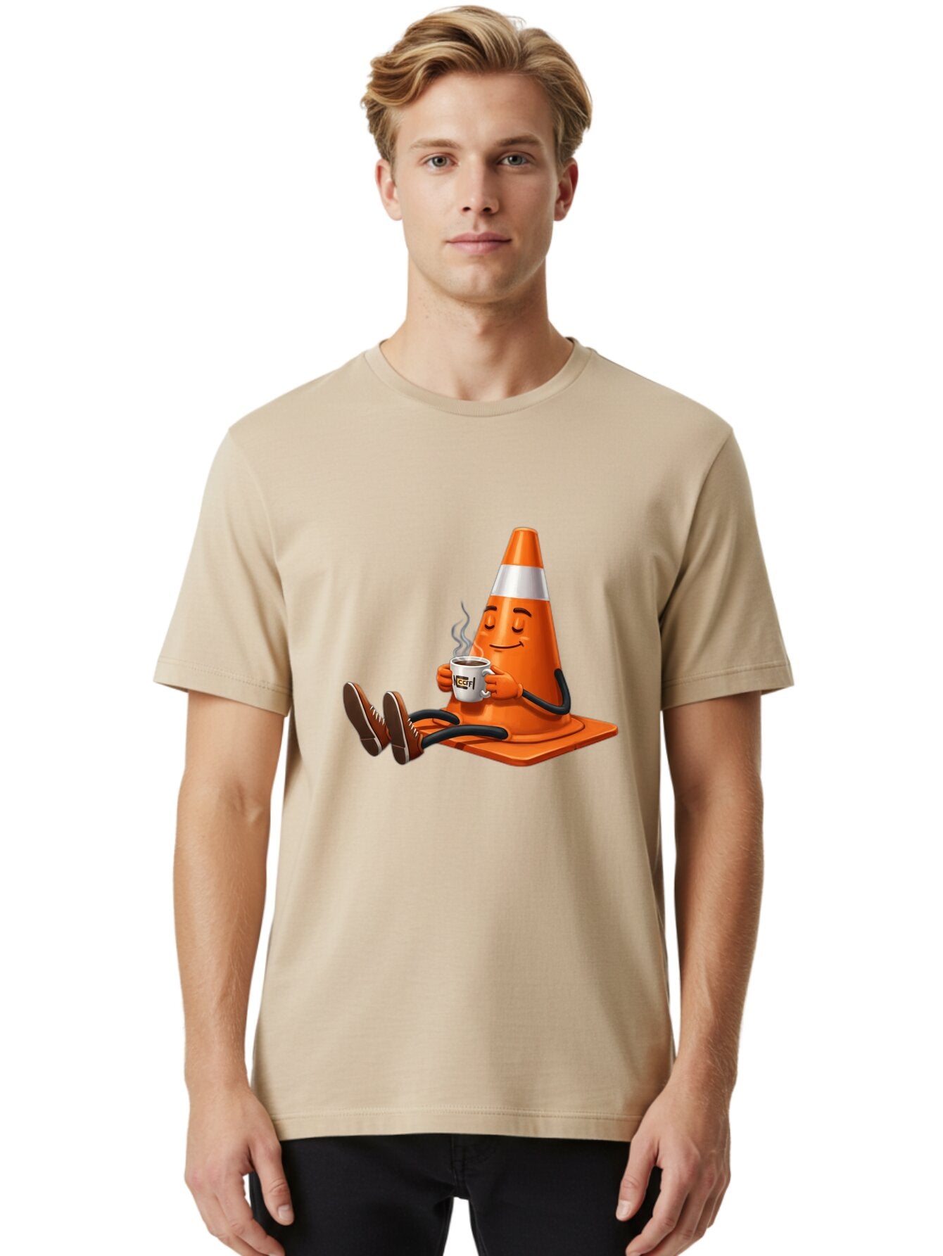 Traffic-Cone-3 Men'S Graphic Tee, 100% Cotton, Comfortable Casual Summer Wear, Machine Washable, Vintage Camera, Old Camera, Antique Camera, Black Camera, Classic Photography, Photography Equipment, Nostalgic Device, Film Camera, Camera Art Baq150 27