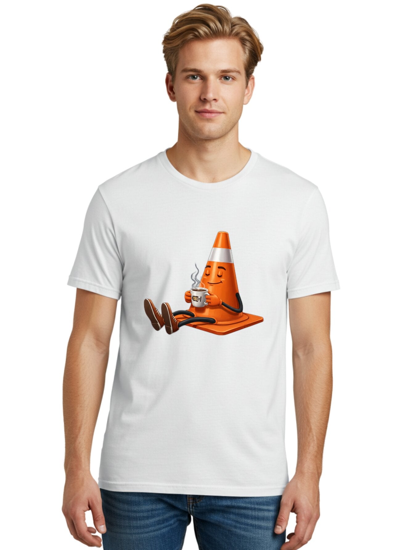 Traffic-Cone-3 Men'S Graphic Tee, 100% Cotton, Comfortable Casual Summer Wear, Machine Washable, Vintage Camera, Old Camera, Antique Camera, Black Camera, Classic Photography, Photography Equipment, Nostalgic Device, Film Camera, Camera Art Baq150 22