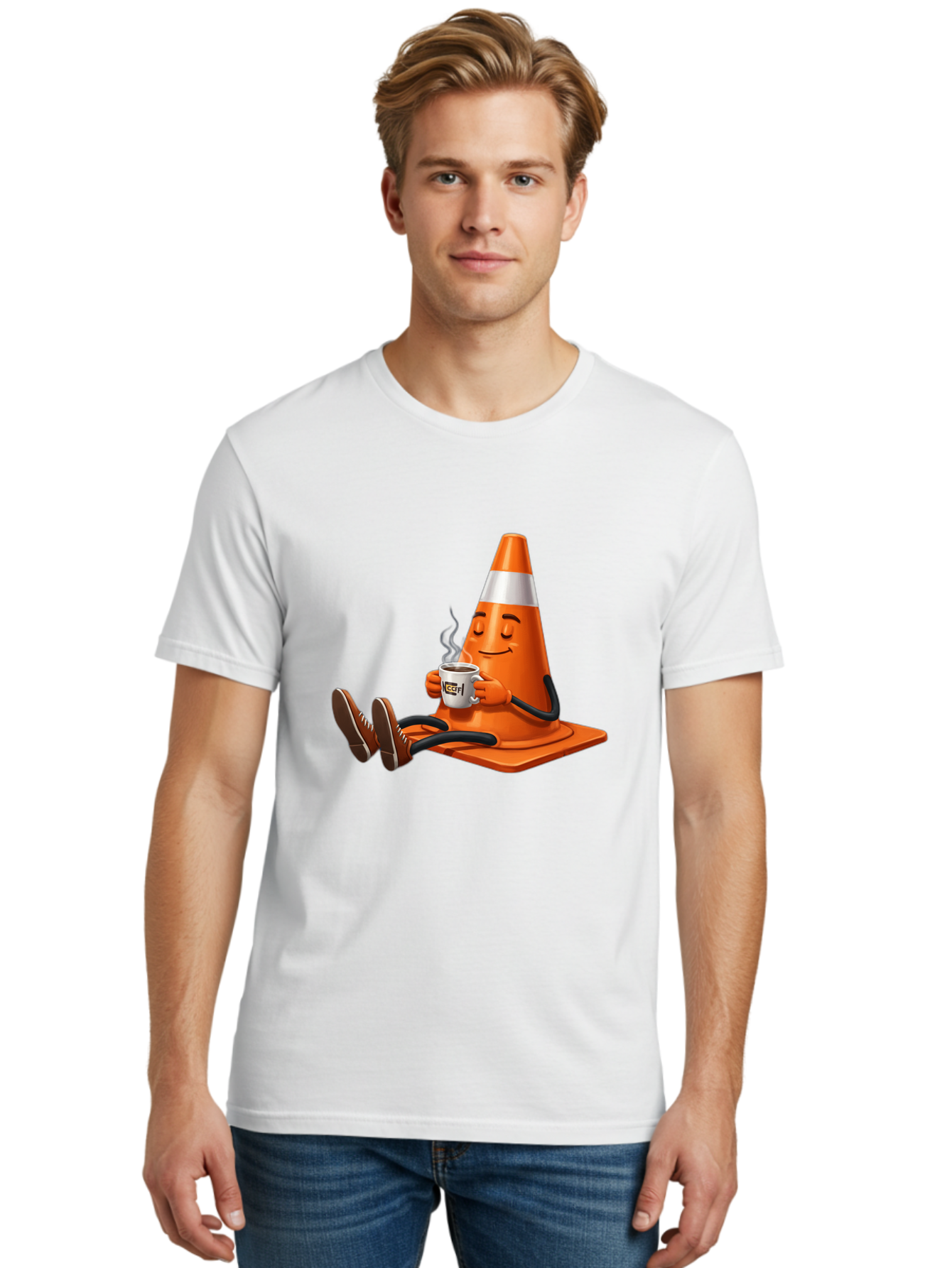 Traffic-Cone-3 Men'S Graphic Tee, 100% Cotton, Comfortable Casual Summer Wear, Machine Washable, Vintage Camera, Old Camera, Antique Camera, Black Camera, Classic Photography, Photography Equipment, Nostalgic Device, Film Camera, Camera Art Baq150 23