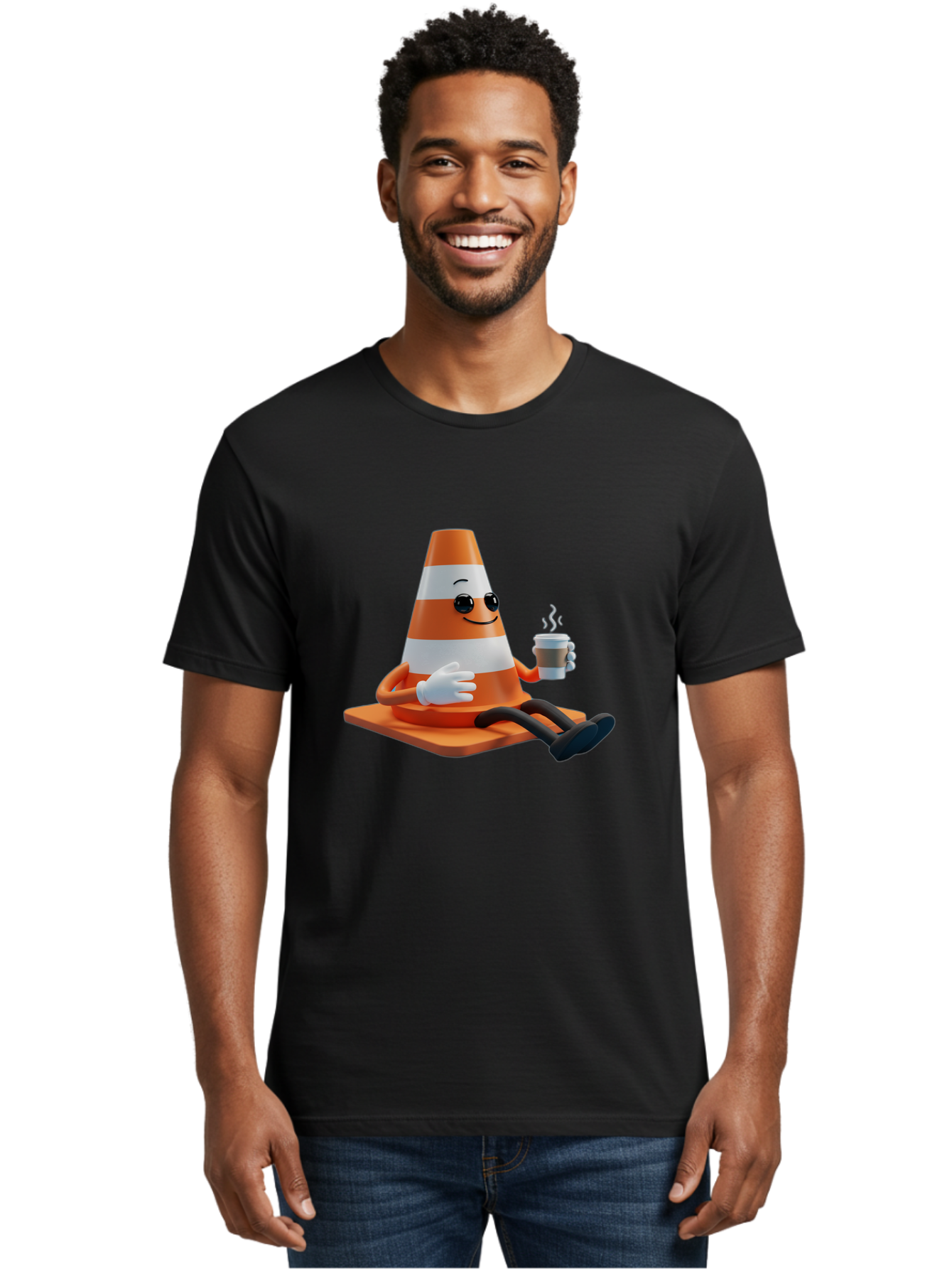 Traffic-Cone-Character Men'S Graphic Tee, 100% Cotton, Comfortable Casual Summer Wear, Machine Washable, Vintage Camera, Old Camera, Antique Camera, Black Camera, Classic Photography, Photography Equipment, Nostalgic Device, Film Camera, Baq152 19