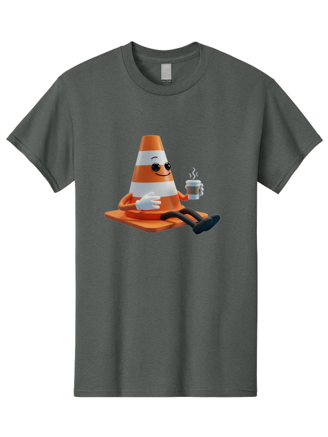 Traffic-Cone-Character Men'S Graphic Tee, 100% Cotton, Comfortable Casual Summer Wear, Machine Washable, Vintage Camera, Old Camera, Antique Camera, Black Camera, Classic Photography, Photography Equipment, Nostalgic Device, Film Camera, Baq152 9