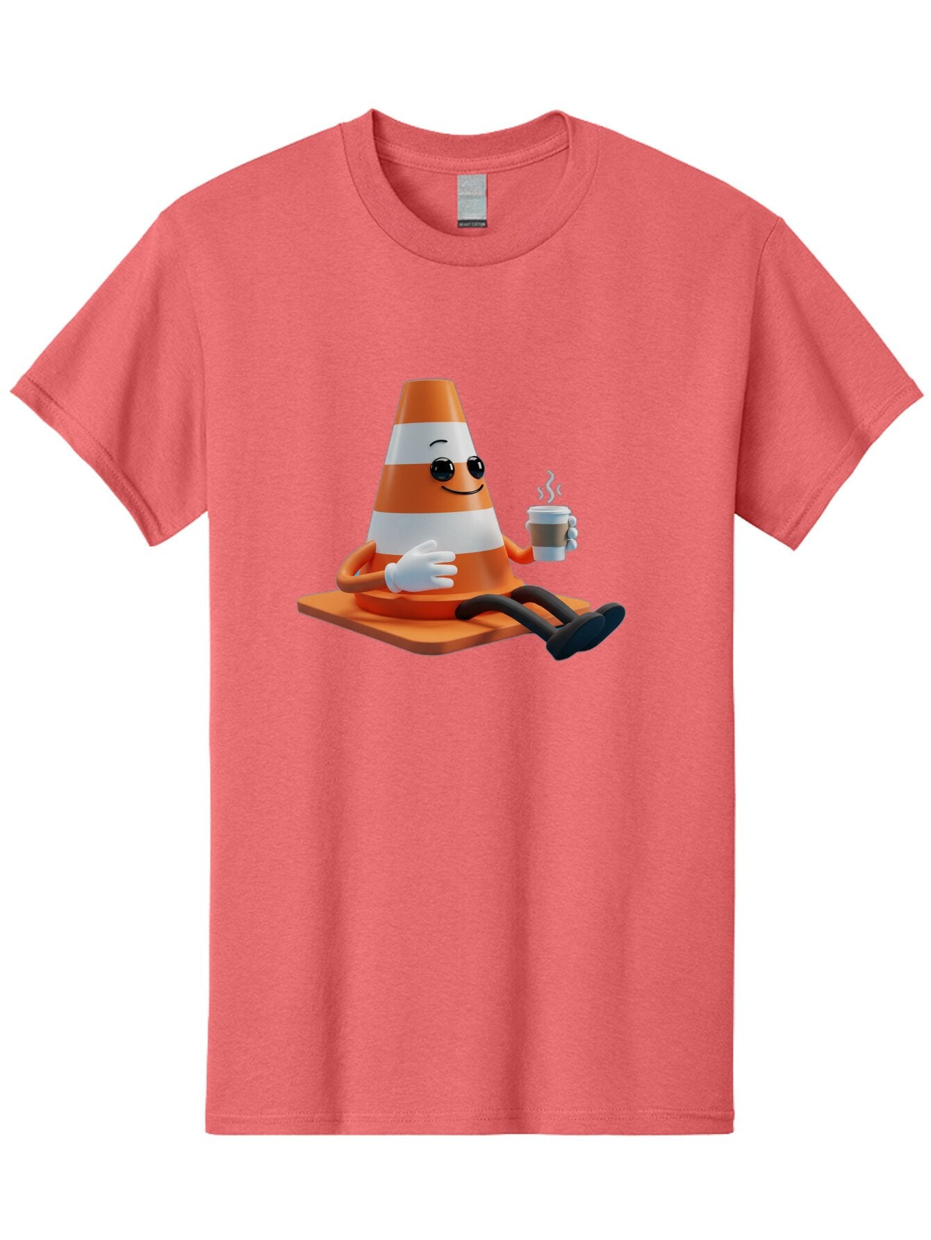 Traffic-Cone-Character Men'S Graphic Tee, 100% Cotton, Comfortable Casual Summer Wear, Machine Washable, Vintage Camera, Old Camera, Antique Camera, Black Camera, Classic Photography, Photography Equipment, Nostalgic Device, Film Camera, Baq152 5