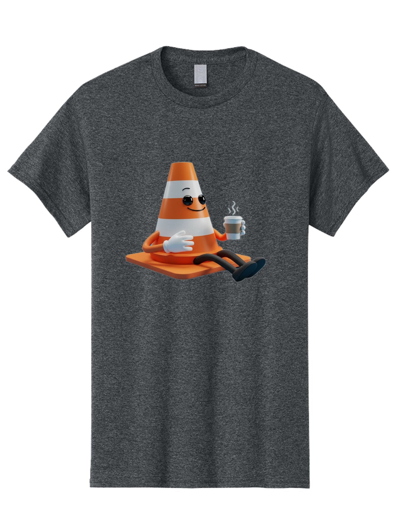 Traffic-Cone-Character Men'S Graphic Tee, 100% Cotton, Comfortable Casual Summer Wear, Machine Washable, Vintage Camera, Old Camera, Antique Camera, Black Camera, Classic Photography, Photography Equipment, Nostalgic Device, Film Camera, Baq152 7