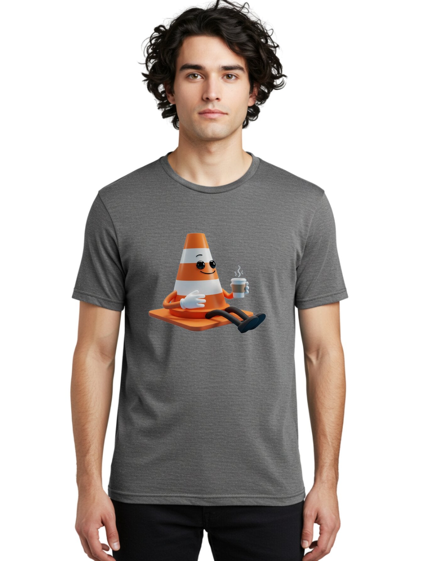 Traffic-Cone-Character Men'S Graphic Tee, 100% Cotton, Comfortable Casual Summer Wear, Machine Washable, Vintage Camera, Old Camera, Antique Camera, Black Camera, Classic Photography, Photography Equipment, Nostalgic Device, Film Camera, Baq152 27