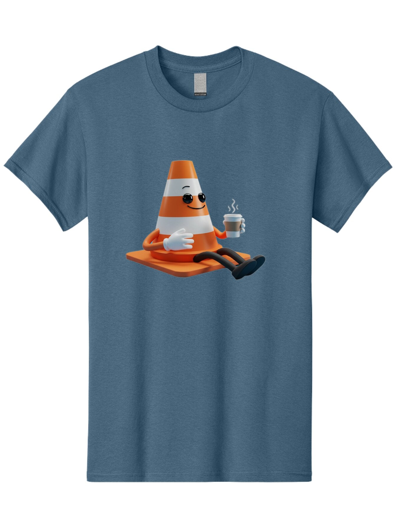 Traffic-Cone-Character Men'S Graphic Tee, 100% Cotton, Comfortable Casual Summer Wear, Machine Washable, Vintage Camera, Old Camera, Antique Camera, Black Camera, Classic Photography, Photography Equipment, Nostalgic Device, Film Camera, Baq152 3