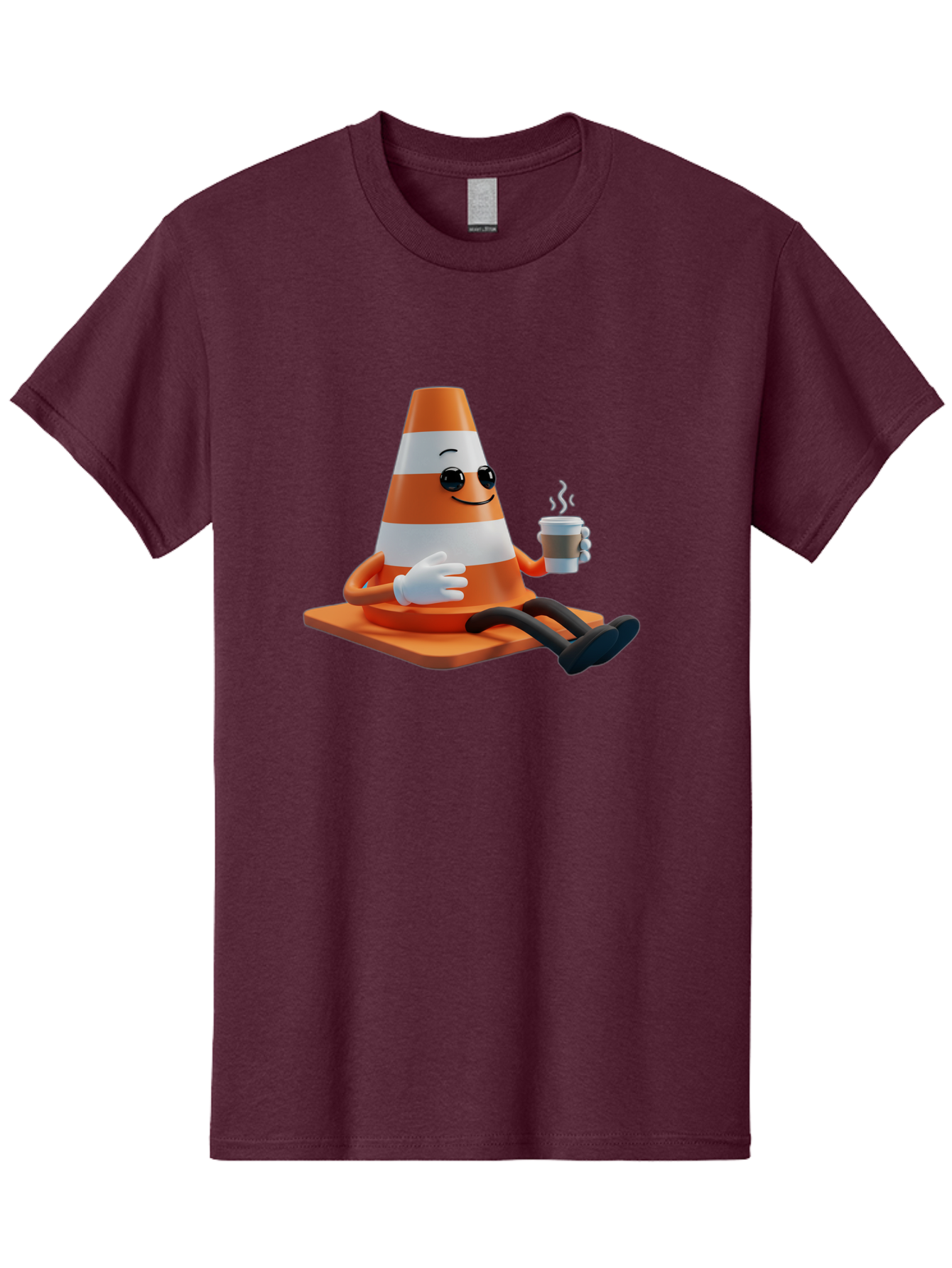 Traffic-Cone-Character Men'S Graphic Tee, 100% Cotton, Comfortable Casual Summer Wear, Machine Washable, Vintage Camera, Old Camera, Antique Camera, Black Camera, Classic Photography, Photography Equipment, Nostalgic Device, Film Camera, Baq152 5