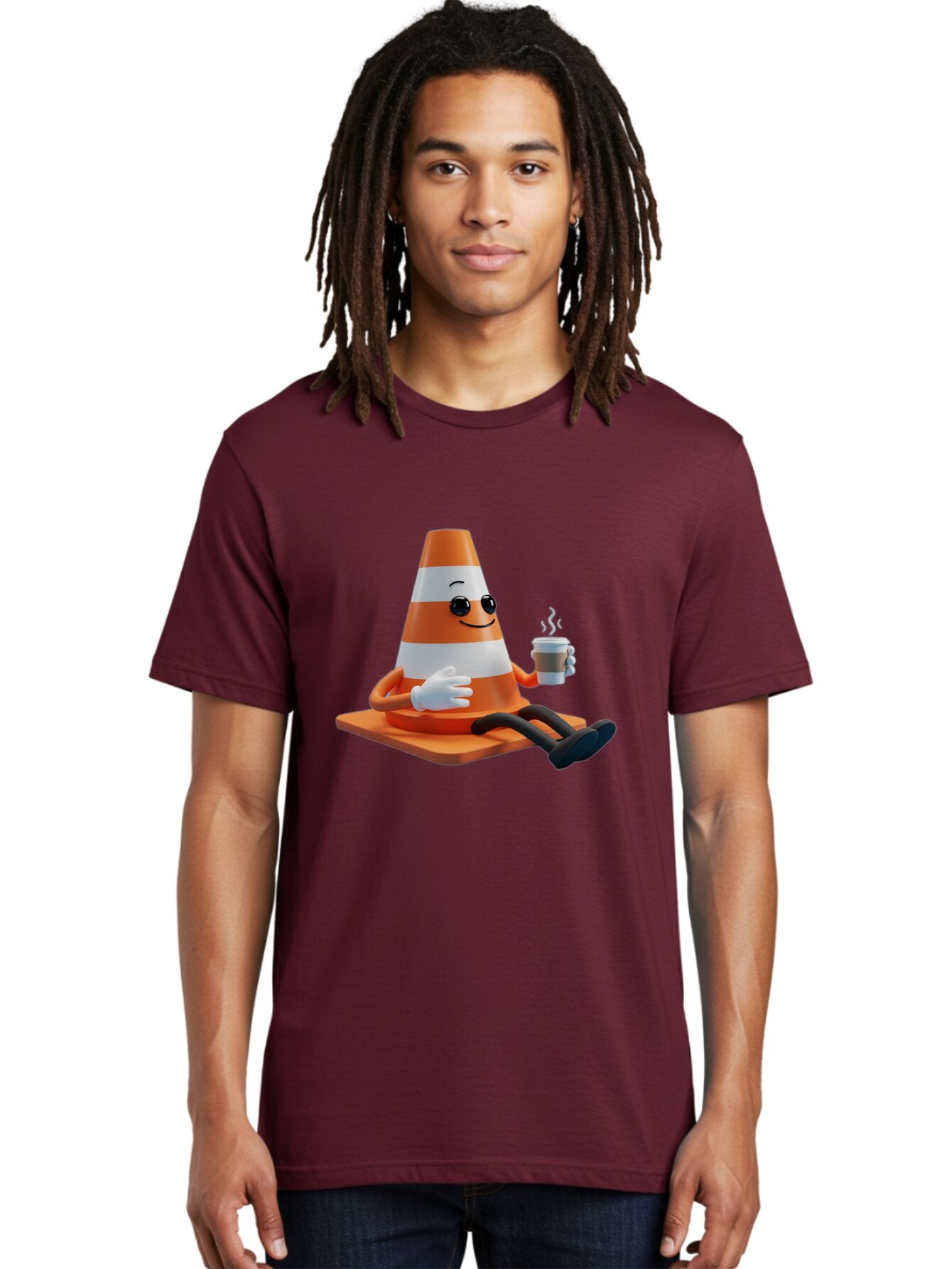 Traffic-Cone-Character Men'S Graphic Tee, 100% Cotton, Comfortable Casual Summer Wear, Machine Washable, Vintage Camera, Old Camera, Antique Camera, Black Camera, Classic Photography, Photography Equipment, Nostalgic Device, Film Camera, Baq152 20