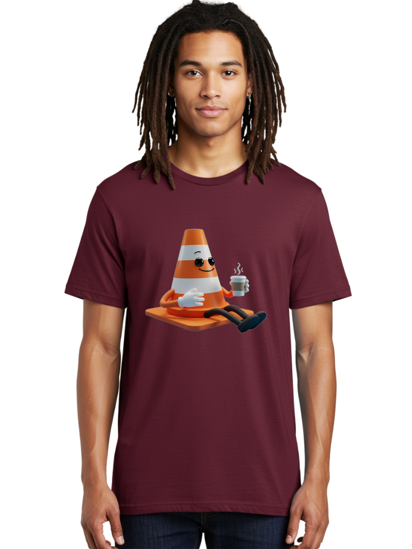 Traffic-Cone-Character Men'S Graphic Tee, 100% Cotton, Comfortable Casual Summer Wear, Machine Washable, Vintage Camera, Old Camera, Antique Camera, Black Camera, Classic Photography, Photography Equipment, Nostalgic Device, Film Camera, Baq152 20