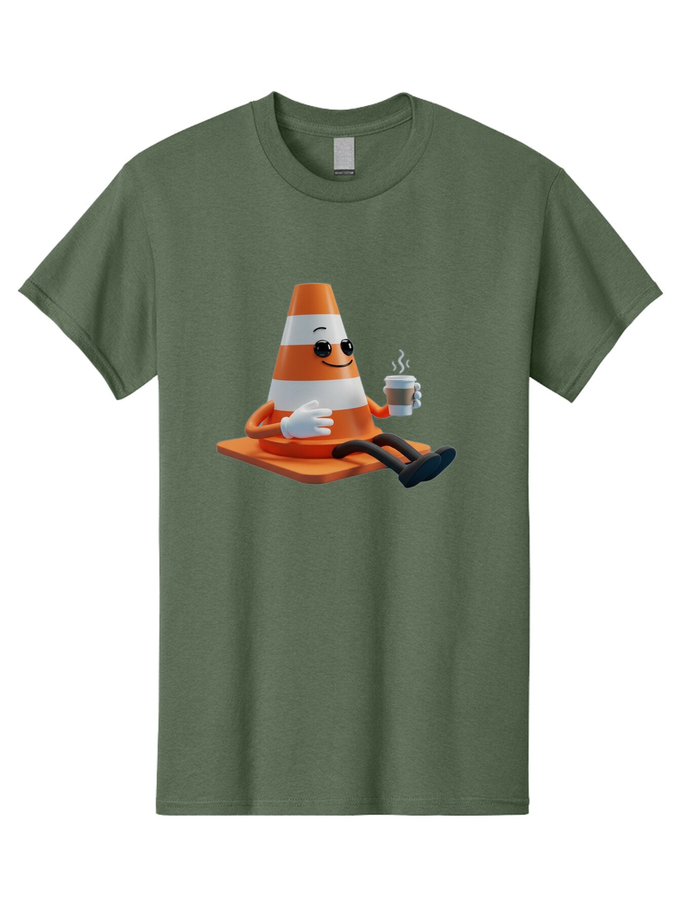 Traffic-Cone-Character Men'S Graphic Tee, 100% Cotton, Comfortable Casual Summer Wear, Machine Washable, Vintage Camera, Old Camera, Antique Camera, Black Camera, Classic Photography, Photography Equipment, Nostalgic Device, Film Camera, Baq152 15