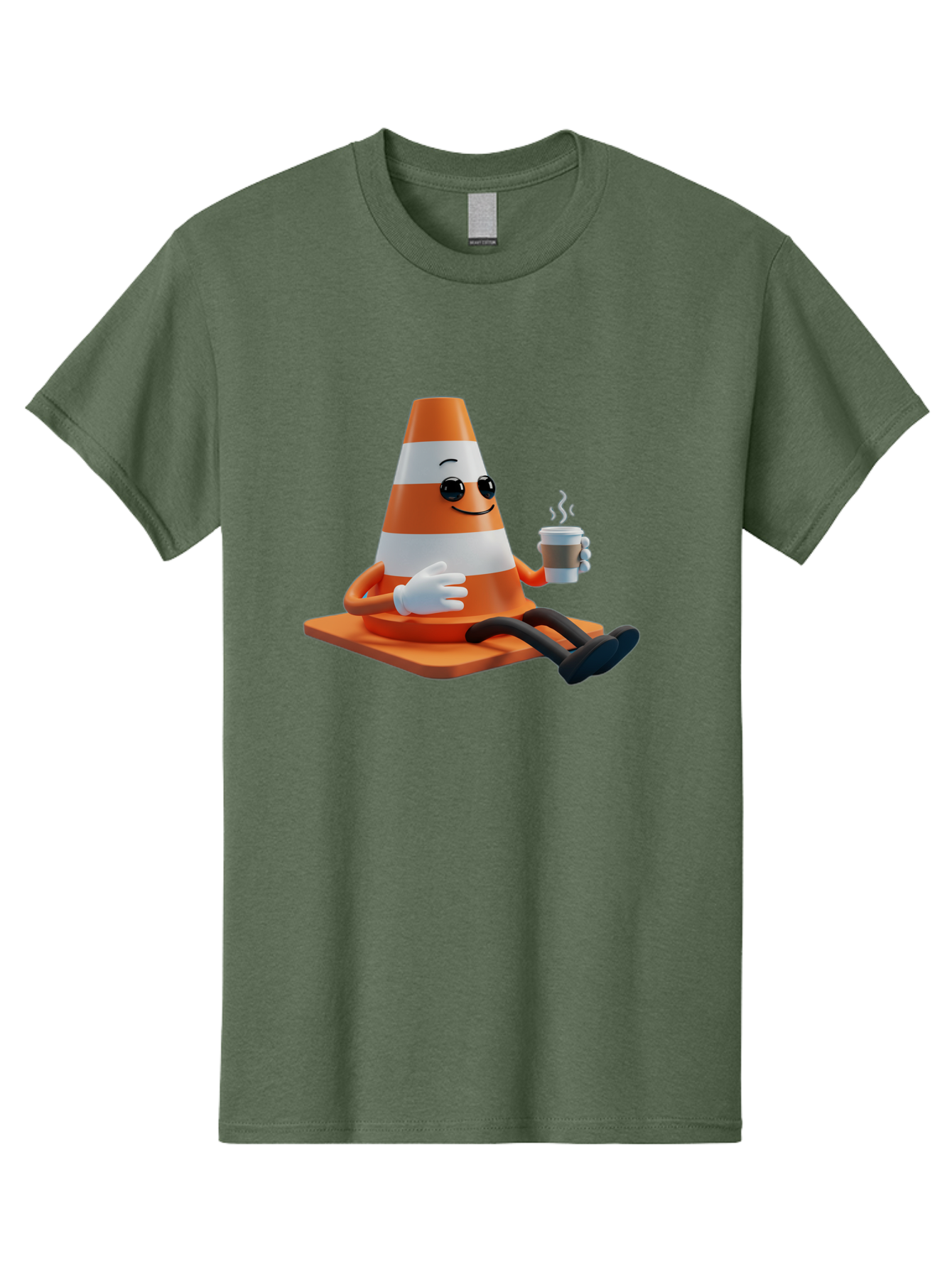 Traffic-Cone-Character Men'S Graphic Tee, 100% Cotton, Comfortable Casual Summer Wear, Machine Washable, Vintage Camera, Old Camera, Antique Camera, Black Camera, Classic Photography, Photography Equipment, Nostalgic Device, Film Camera, Baq152 8