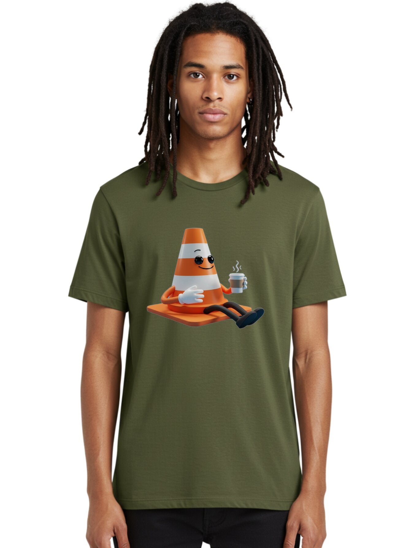 Traffic-Cone-Character Men'S Graphic Tee, 100% Cotton, Comfortable Casual Summer Wear, Machine Washable, Vintage Camera, Old Camera, Antique Camera, Black Camera, Classic Photography, Photography Equipment, Nostalgic Device, Film Camera, Baq152 30