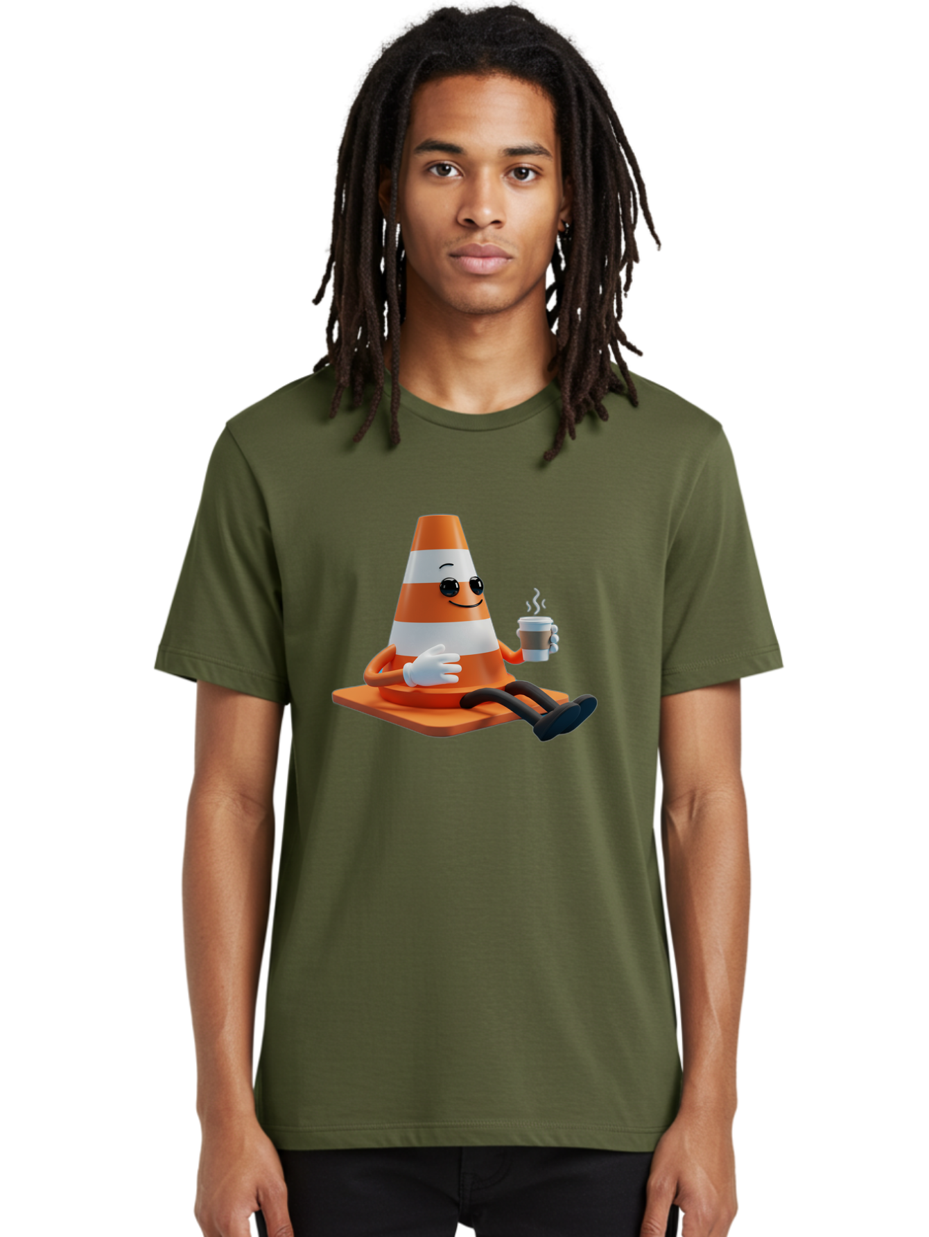 Traffic-Cone-Character Men'S Graphic Tee, 100% Cotton, Comfortable Casual Summer Wear, Machine Washable, Vintage Camera, Old Camera, Antique Camera, Black Camera, Classic Photography, Photography Equipment, Nostalgic Device, Film Camera, Baq152 23