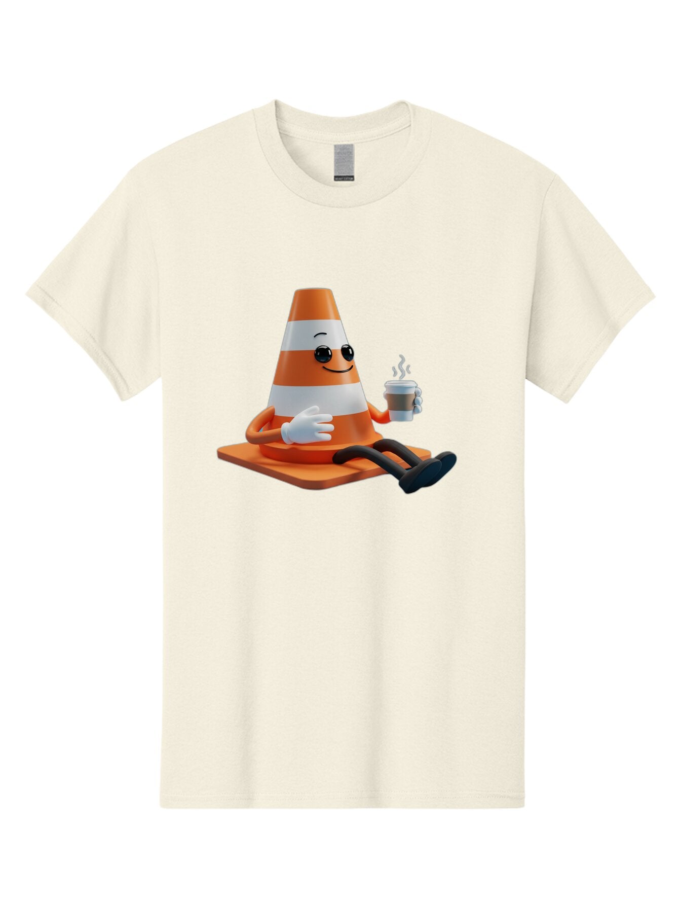 Traffic-Cone-Character Men'S Graphic Tee, 100% Cotton, Comfortable Casual Summer Wear, Machine Washable, Vintage Camera, Old Camera, Antique Camera, Black Camera, Classic Photography, Photography Equipment, Nostalgic Device, Film Camera, Baq152 1