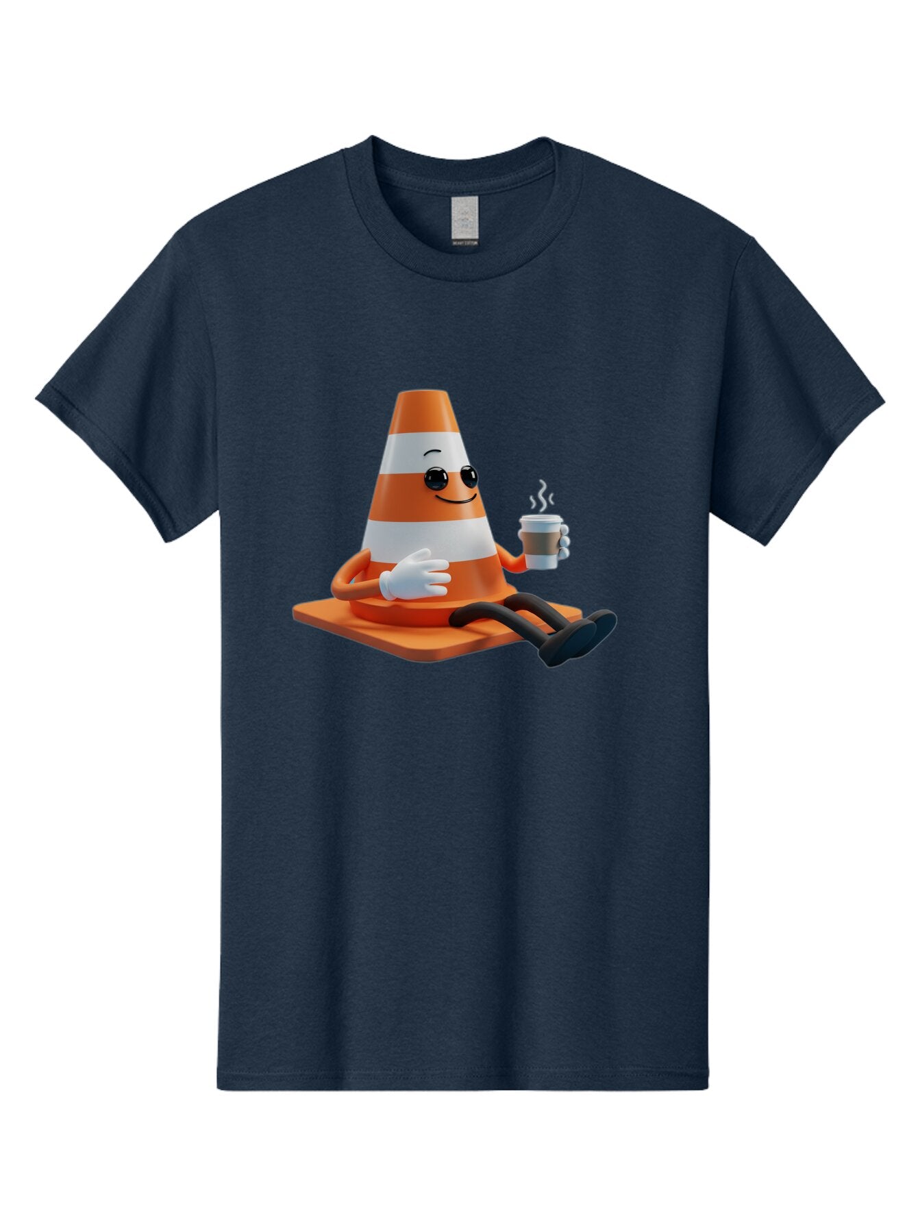 Traffic-Cone-Character Men'S Graphic Tee, 100% Cotton, Comfortable Casual Summer Wear, Machine Washable, Vintage Camera, Old Camera, Antique Camera, Black Camera, Classic Photography, Photography Equipment, Nostalgic Device, Film Camera, Baq152 4