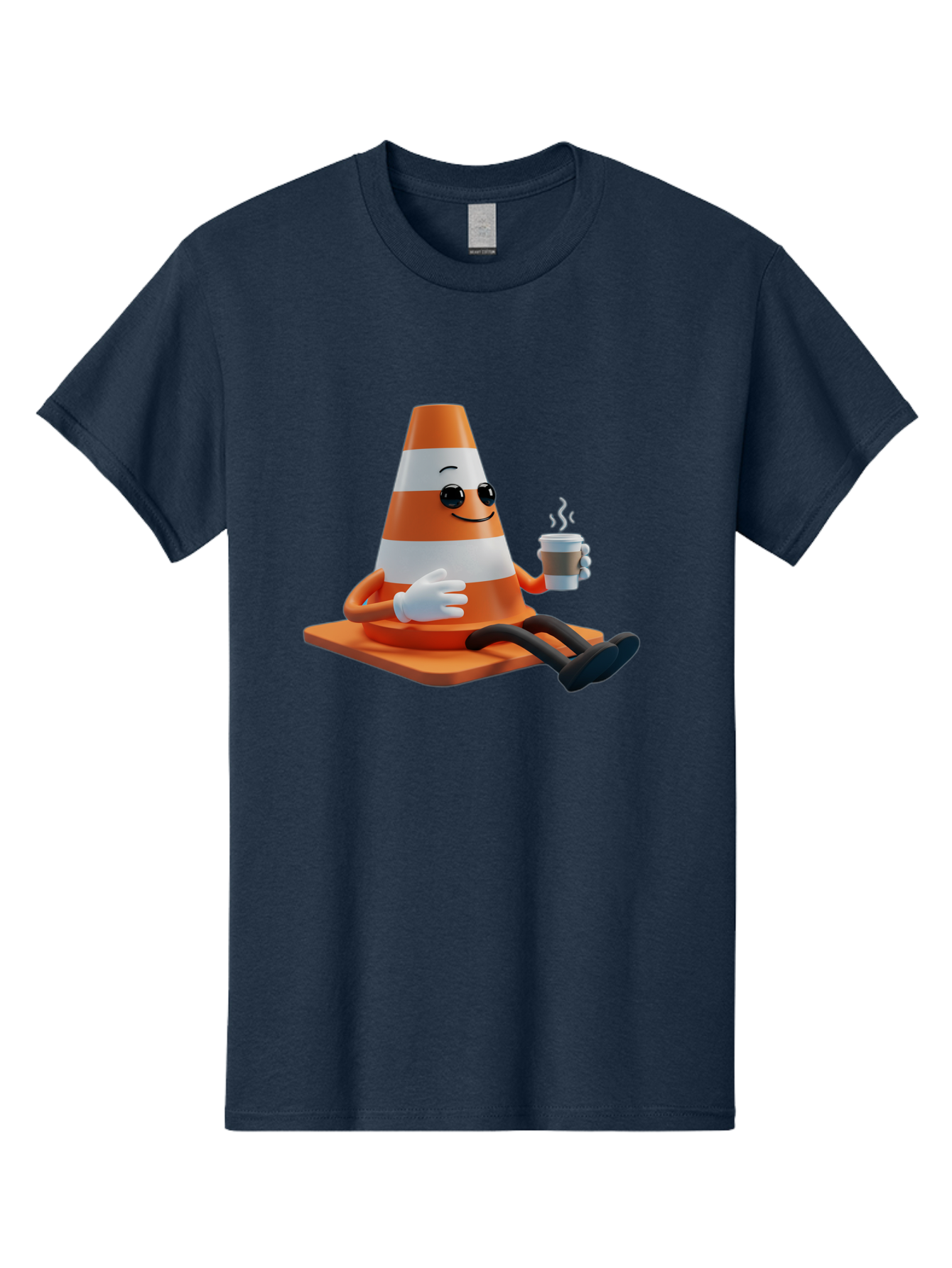 Traffic-Cone-Character Men'S Graphic Tee, 100% Cotton, Comfortable Casual Summer Wear, Machine Washable, Vintage Camera, Old Camera, Antique Camera, Black Camera, Classic Photography, Photography Equipment, Nostalgic Device, Film Camera, Baq152 13