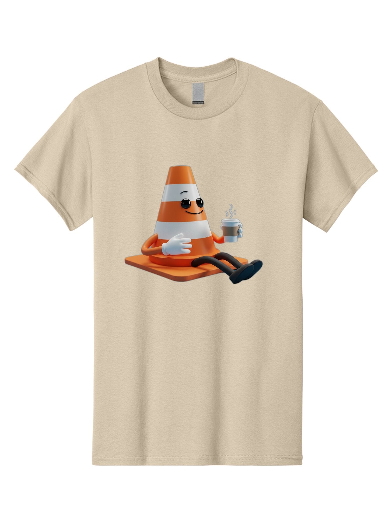 Traffic-Cone-Character Men'S Graphic Tee, 100% Cotton, Comfortable Casual Summer Wear, Machine Washable, Vintage Camera, Old Camera, Antique Camera, Black Camera, Classic Photography, Photography Equipment, Nostalgic Device, Film Camera, Baq152 8
