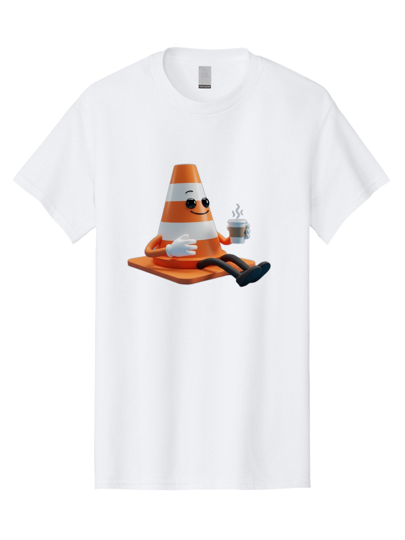Traffic-Cone-Character Men'S Graphic Tee, 100% Cotton, Comfortable Casual Summer Wear, Machine Washable, Vintage Camera, Old Camera, Antique Camera, Black Camera, Classic Photography, Photography Equipment, Nostalgic Device, Film Camera, Baq152 10
