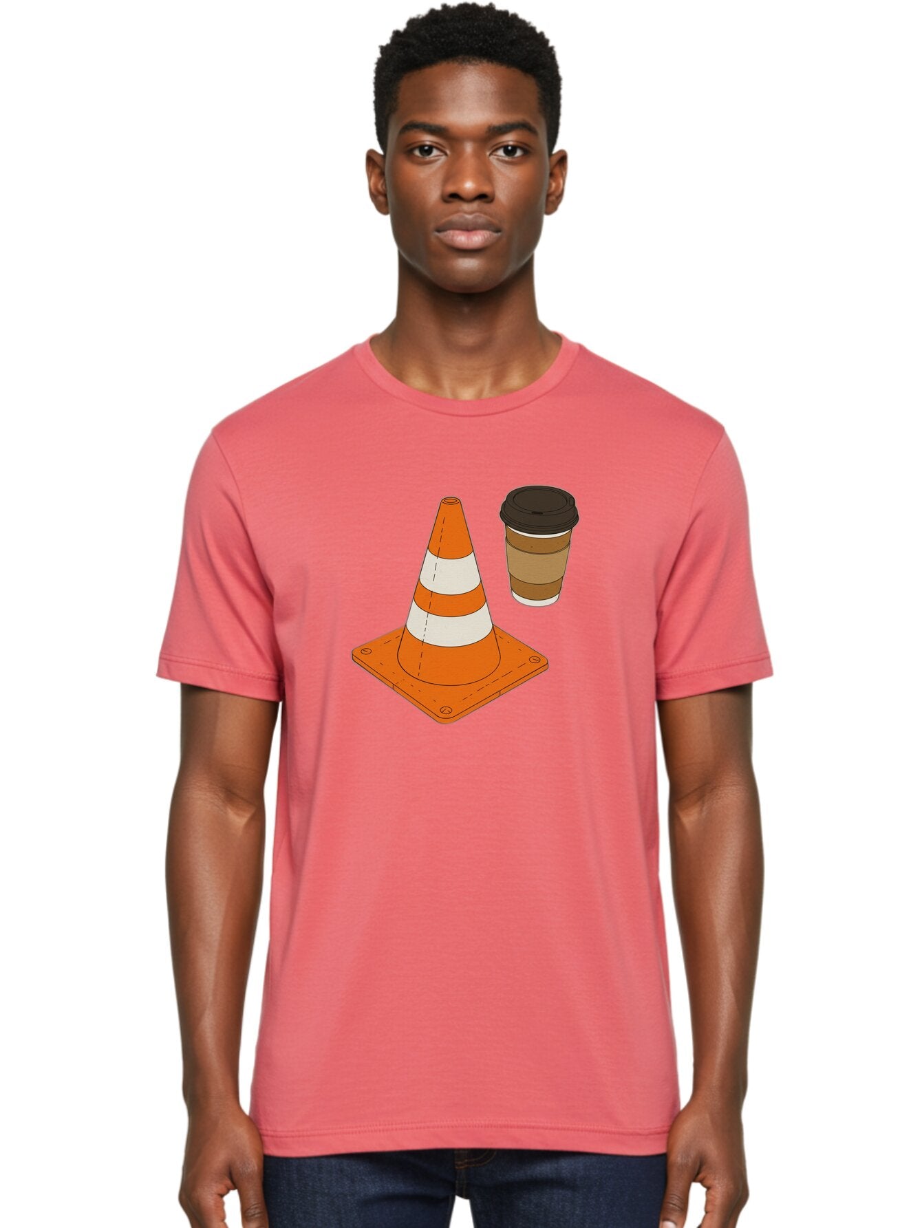 Traffic-Cone-Coffee-1 Men'S Graphic Tee, 100% Cotton, Comfortable Casual Summer Wear, Machine Washable, Vintage Camera, Old Camera, Antique Camera, Black Camera, Classic Photography, Photography Equipment, Nostalgic Device, Film Camera, Baq153 28