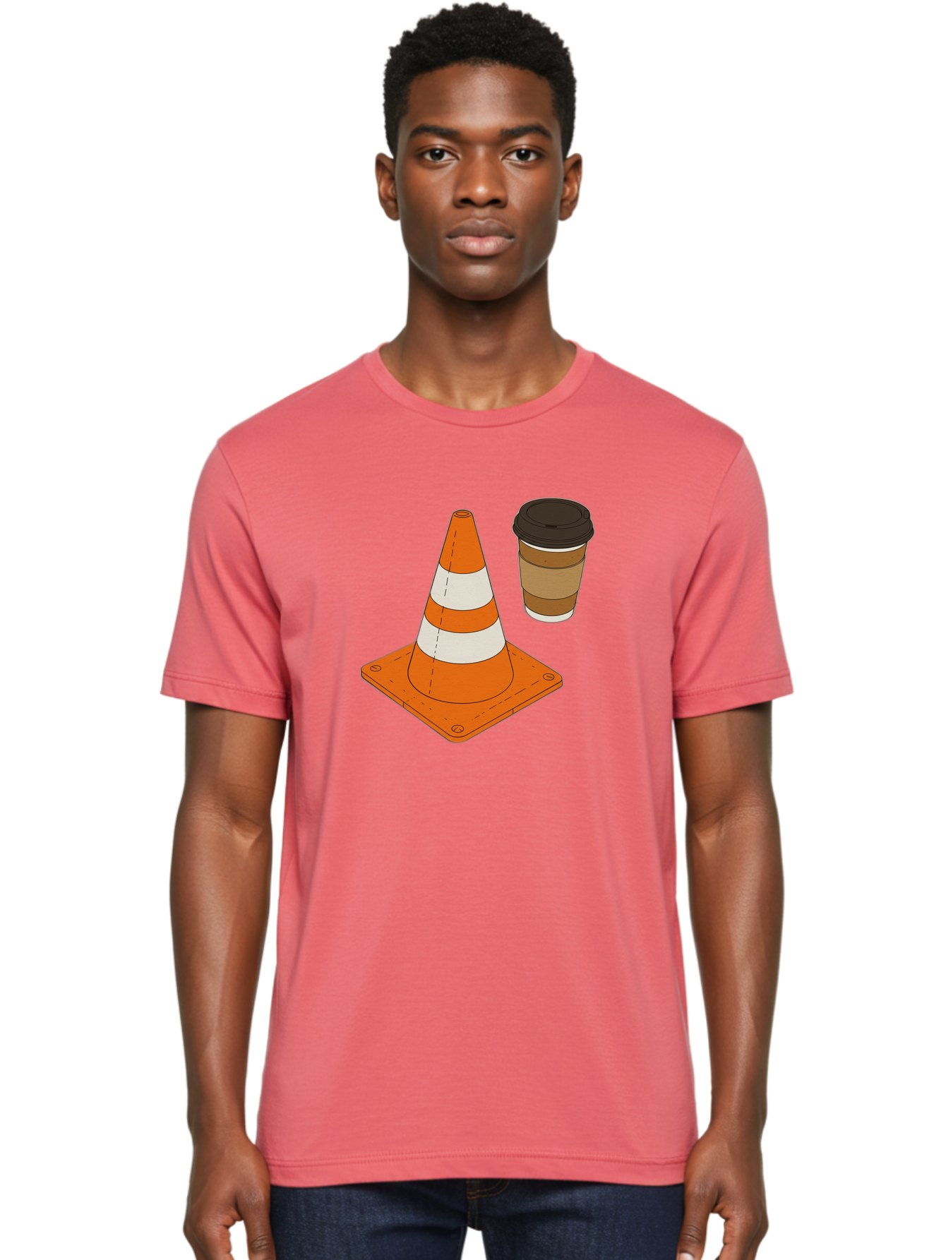 Traffic-Cone-Coffee-1 Men'S Graphic Tee, 100% Cotton, Comfortable Casual Summer Wear, Machine Washable, Vintage Camera, Old Camera, Antique Camera, Black Camera, Classic Photography, Photography Equipment, Nostalgic Device, Film Camera, Baq153 29