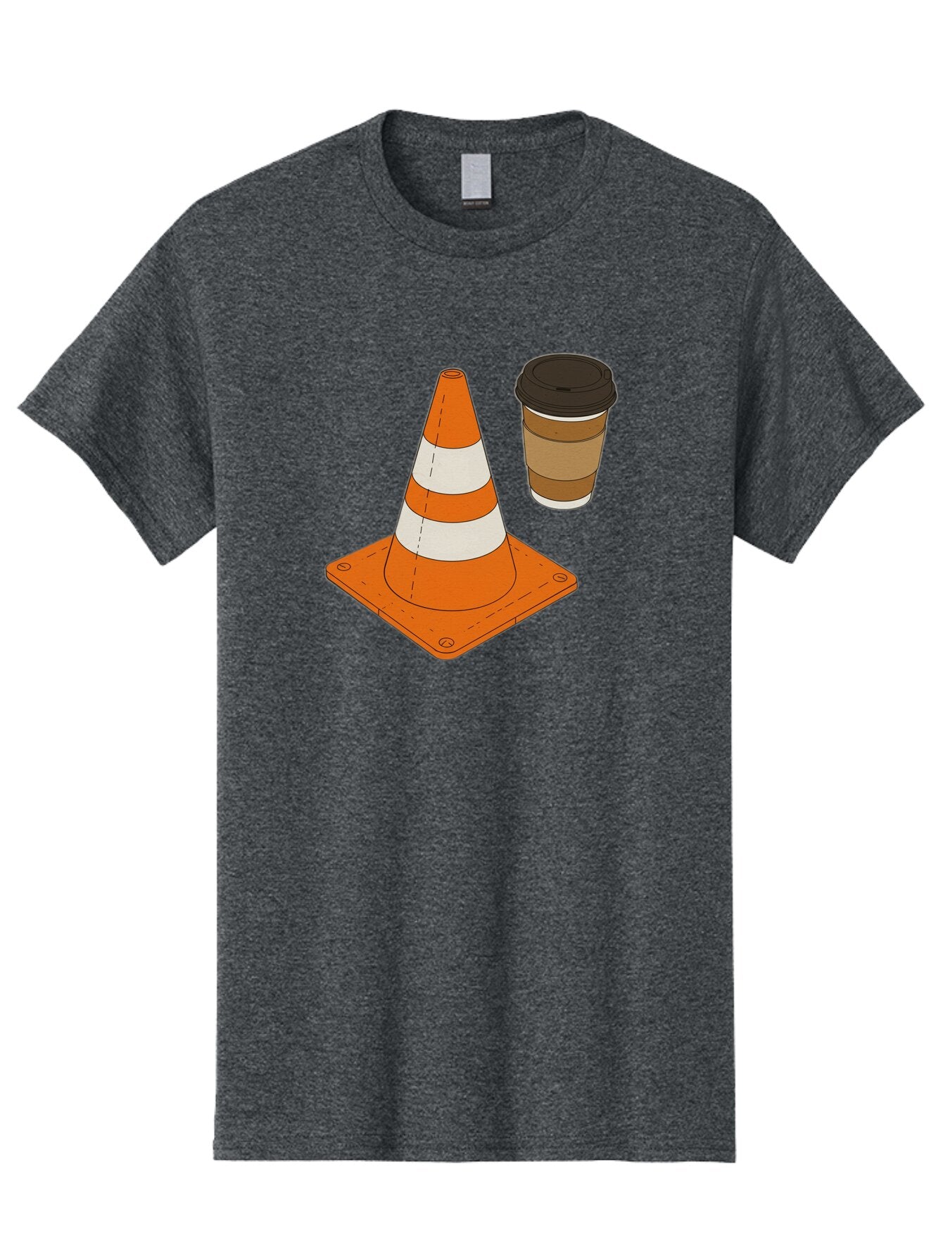 Traffic-Cone-Coffee-1 Men'S Graphic Tee, 100% Cotton, Comfortable Casual Summer Wear, Machine Washable, Vintage Camera, Old Camera, Antique Camera, Black Camera, Classic Photography, Photography Equipment, Nostalgic Device, Film Camera, Baq153 6