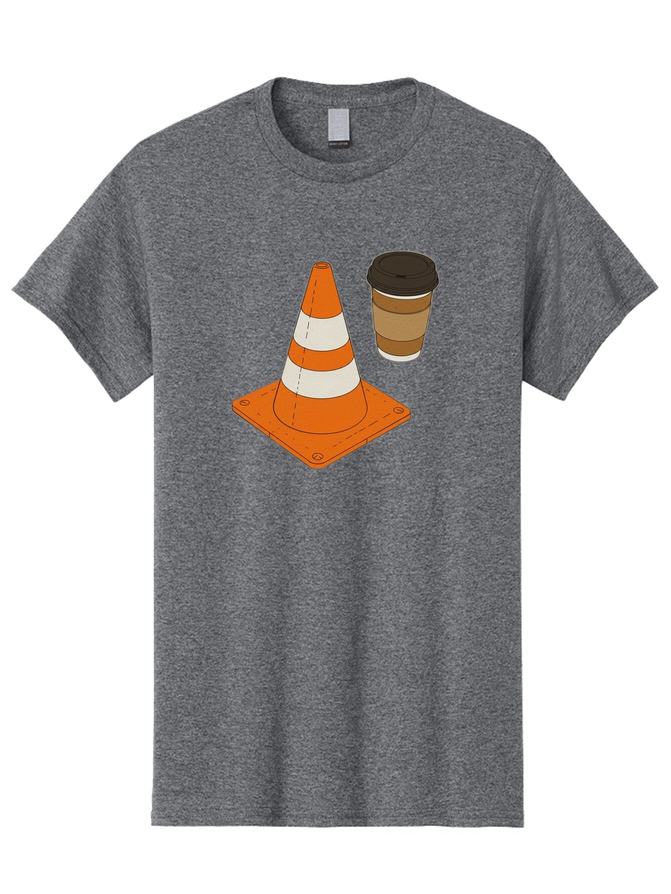 Traffic-Cone-Coffee-1 Men'S Graphic Tee, 100% Cotton, Comfortable Casual Summer Wear, Machine Washable, Vintage Camera, Old Camera, Antique Camera, Black Camera, Classic Photography, Photography Equipment, Nostalgic Device, Film Camera, Baq153 3