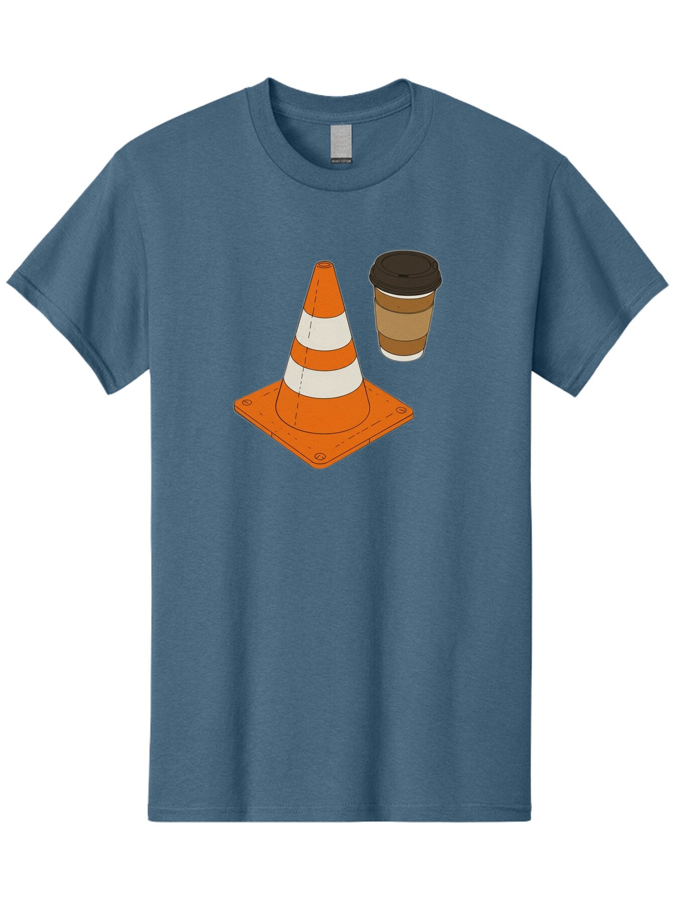 Traffic-Cone-Coffee-1 Men'S Graphic Tee, 100% Cotton, Comfortable Casual Summer Wear, Machine Washable, Vintage Camera, Old Camera, Antique Camera, Black Camera, Classic Photography, Photography Equipment, Nostalgic Device, Film Camera, Baq153 10