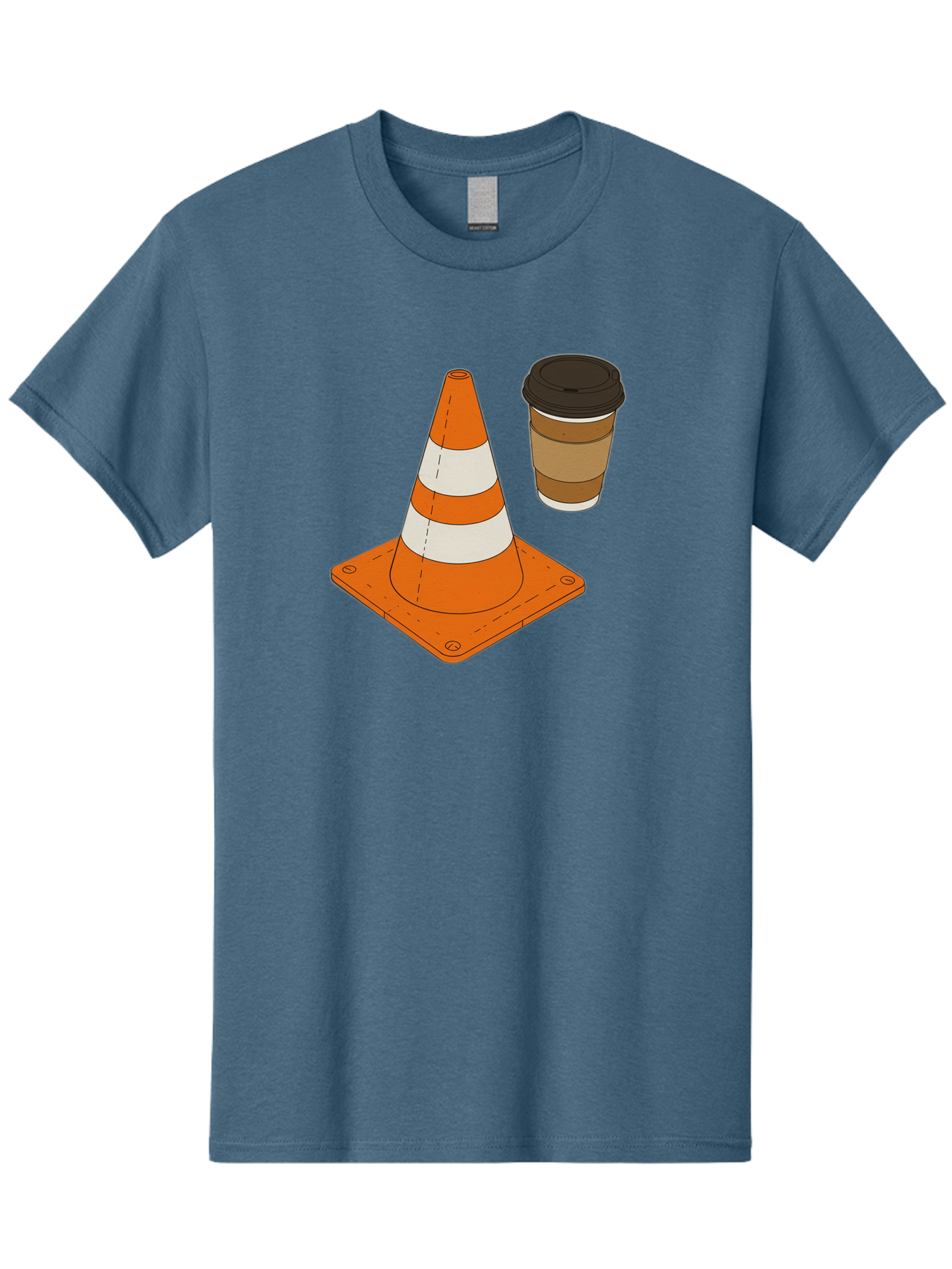 Traffic-Cone-Coffee-1 Men'S Graphic Tee, 100% Cotton, Comfortable Casual Summer Wear, Machine Washable, Vintage Camera, Old Camera, Antique Camera, Black Camera, Classic Photography, Photography Equipment, Nostalgic Device, Film Camera, Baq153 10