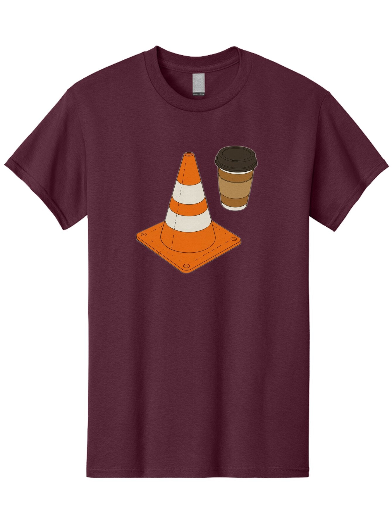 Traffic-Cone-Coffee-1 Men'S Graphic Tee, 100% Cotton, Comfortable Casual Summer Wear, Machine Washable, Vintage Camera, Old Camera, Antique Camera, Black Camera, Classic Photography, Photography Equipment, Nostalgic Device, Film Camera, Baq153 8