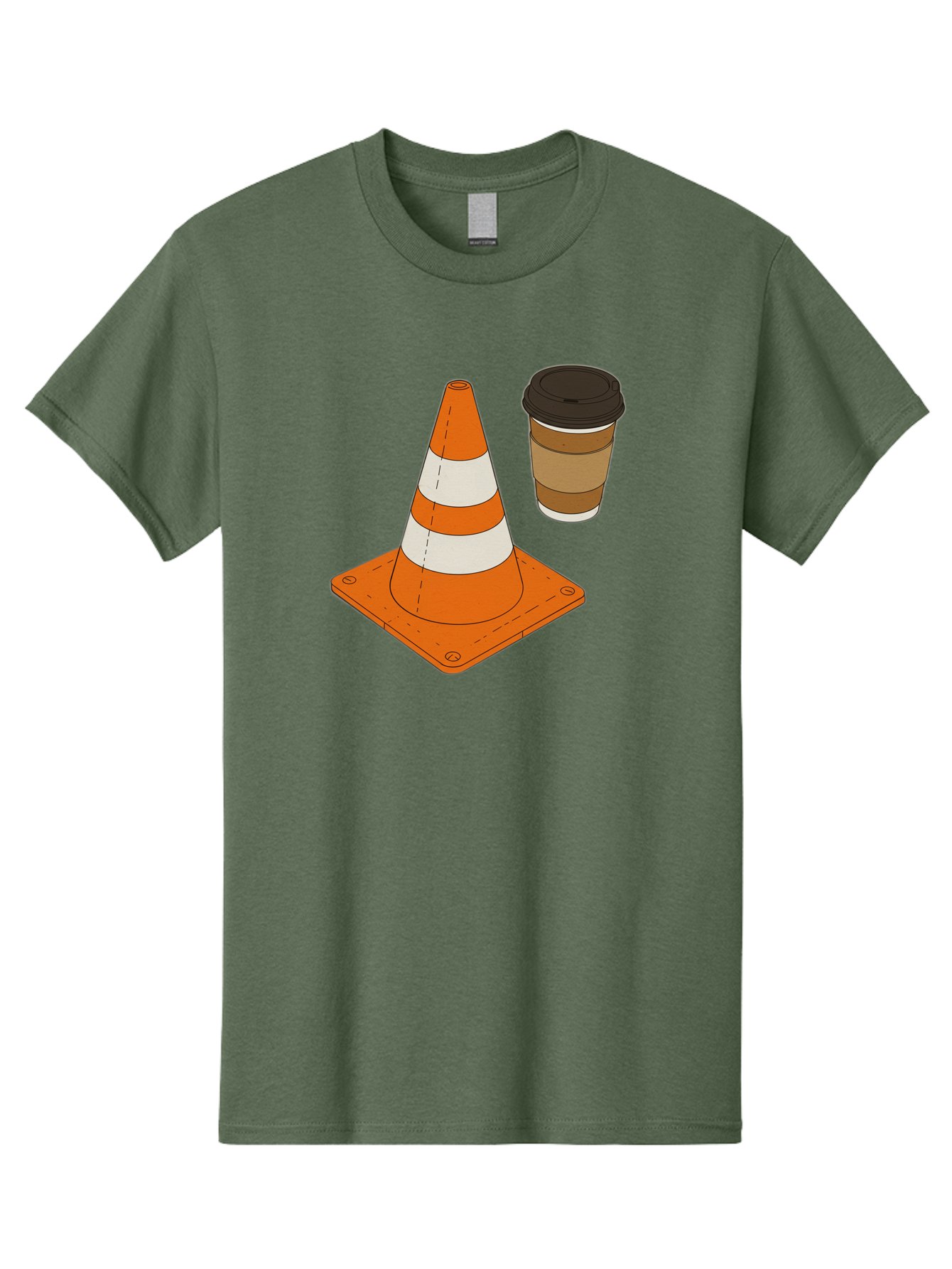 Traffic-Cone-Coffee-1 Men'S Graphic Tee, 100% Cotton, Comfortable Casual Summer Wear, Machine Washable, Vintage Camera, Old Camera, Antique Camera, Black Camera, Classic Photography, Photography Equipment, Nostalgic Device, Film Camera, Baq153 11