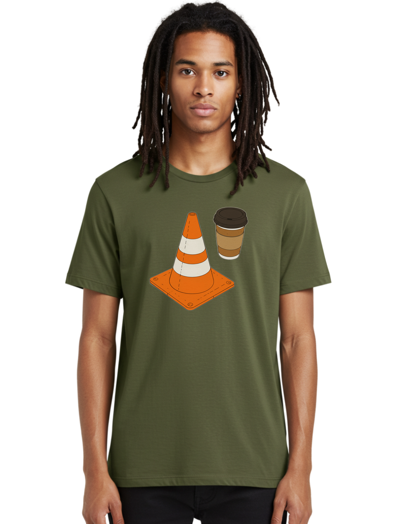 Traffic-Cone-Coffee-1 Men'S Graphic Tee, 100% Cotton, Comfortable Casual Summer Wear, Machine Washable, Vintage Camera, Old Camera, Antique Camera, Black Camera, Classic Photography, Photography Equipment, Nostalgic Device, Film Camera, Baq153 26