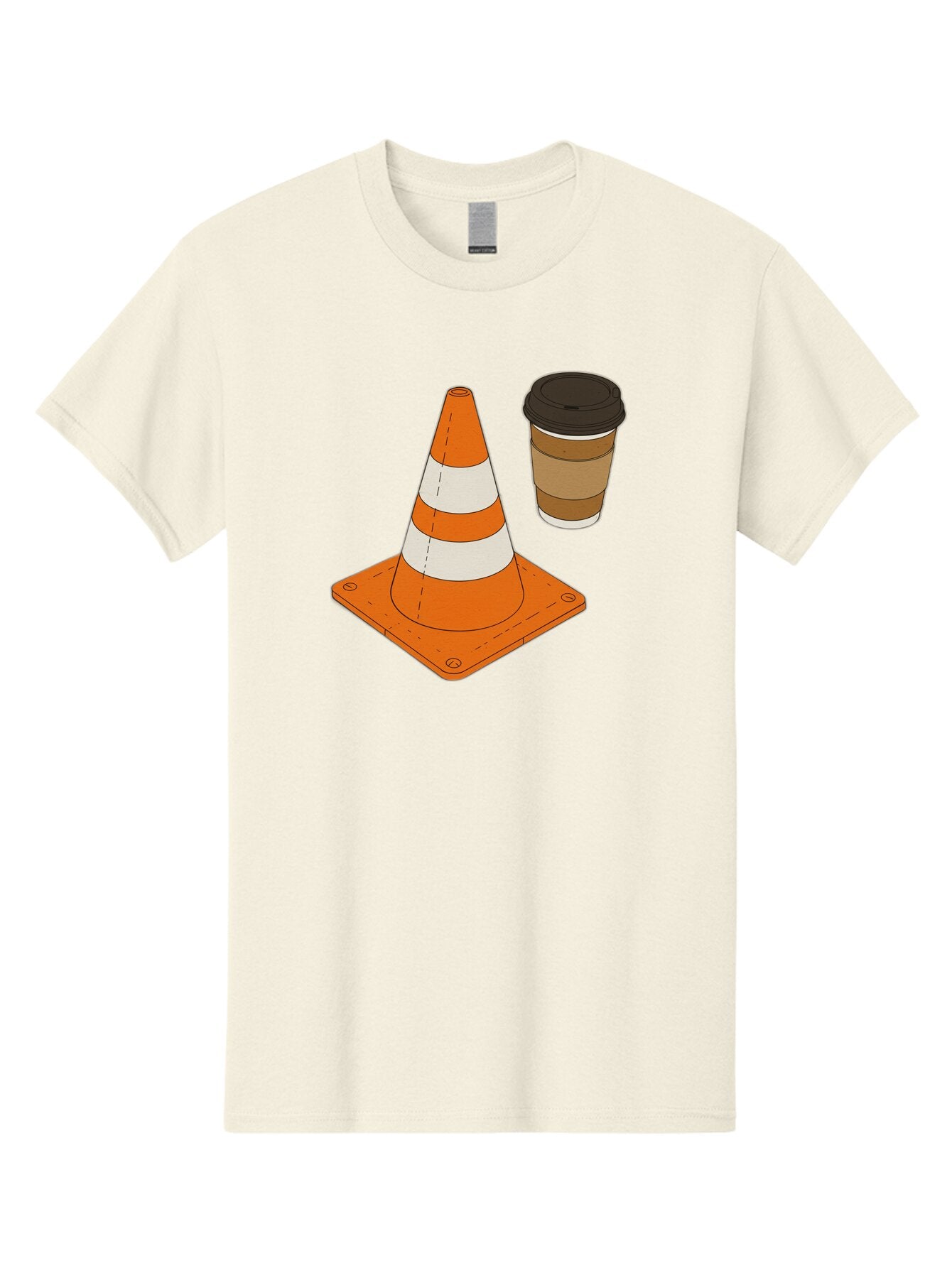 Traffic-Cone-Coffee-1 Men'S Graphic Tee, 100% Cotton, Comfortable Casual Summer Wear, Machine Washable, Vintage Camera, Old Camera, Antique Camera, Black Camera, Classic Photography, Photography Equipment, Nostalgic Device, Film Camera, Baq153 7