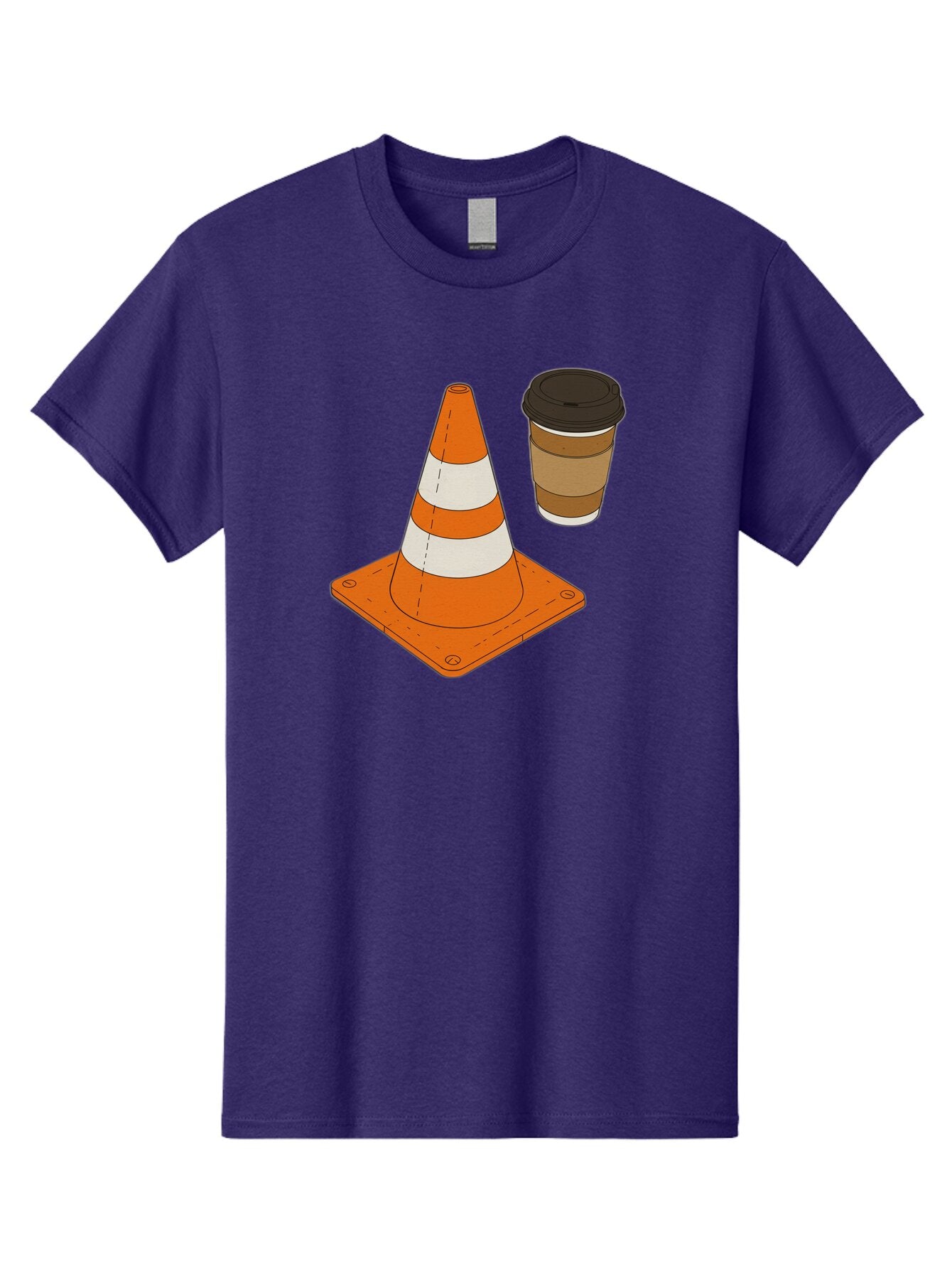 Traffic-Cone-Coffee-1 Men'S Graphic Tee, 100% Cotton, Comfortable Casual Summer Wear, Machine Washable, Vintage Camera, Old Camera, Antique Camera, Black Camera, Classic Photography, Photography Equipment, Nostalgic Device, Film Camera, Baq153 15