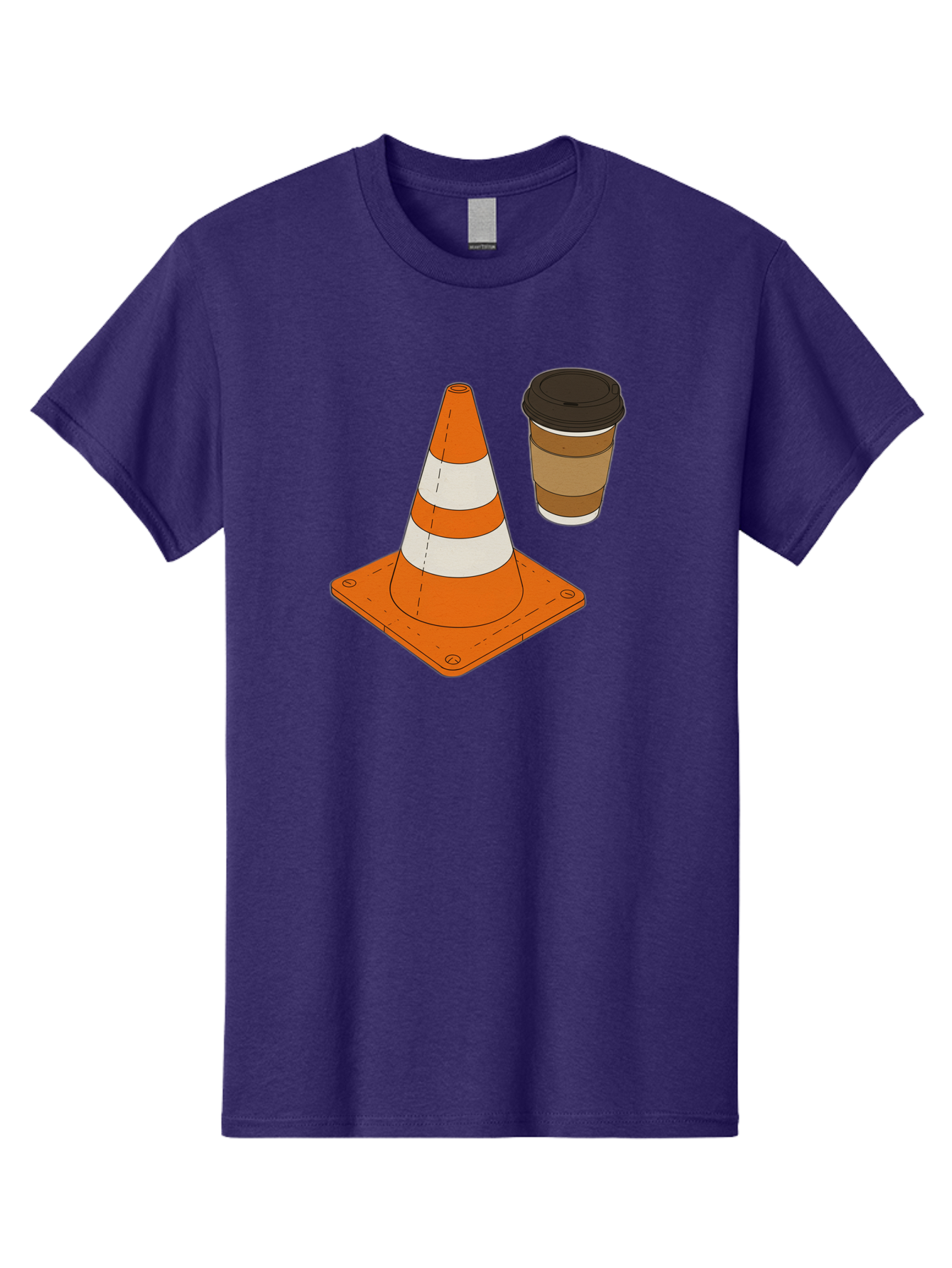 Traffic-Cone-Coffee-1 Men'S Graphic Tee, 100% Cotton, Comfortable Casual Summer Wear, Machine Washable, Vintage Camera, Old Camera, Antique Camera, Black Camera, Classic Photography, Photography Equipment, Nostalgic Device, Film Camera, Baq153 13