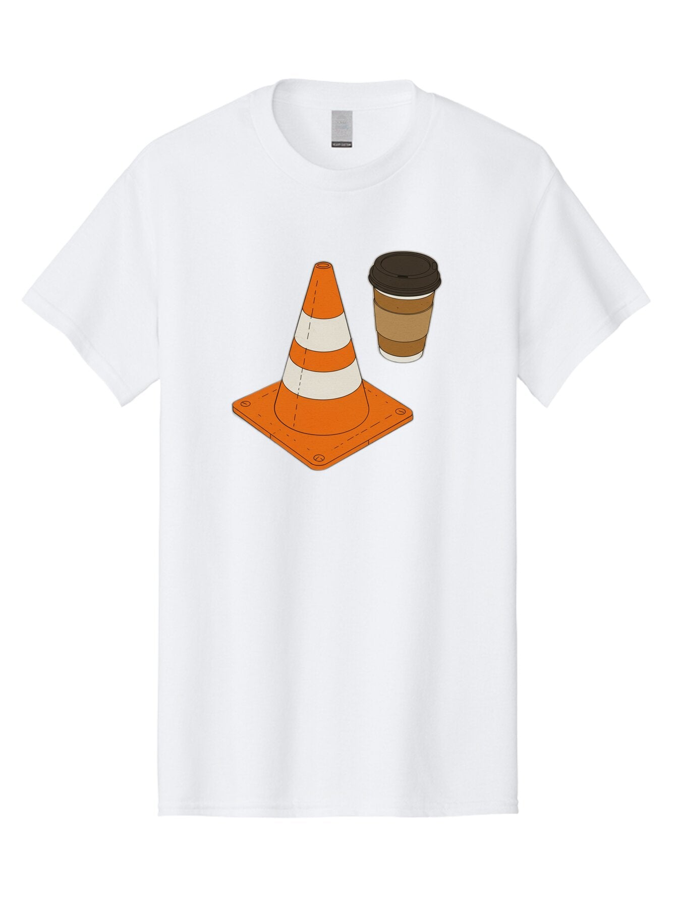 Traffic-Cone-Coffee-1 Men'S Graphic Tee, 100% Cotton, Comfortable Casual Summer Wear, Machine Washable, Vintage Camera, Old Camera, Antique Camera, Black Camera, Classic Photography, Photography Equipment, Nostalgic Device, Film Camera, Baq153 14