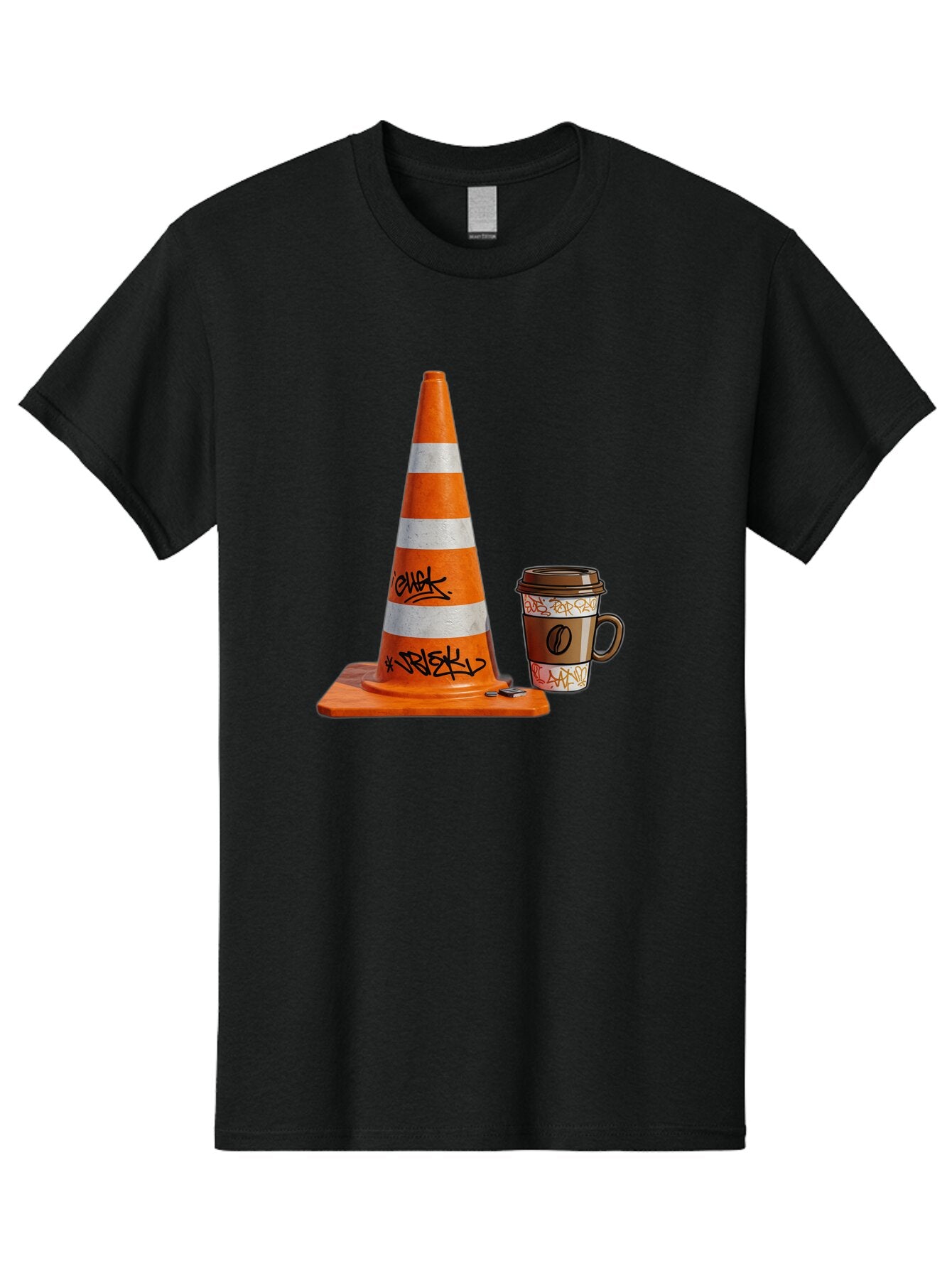Traffic-Cone-Coffee Men'S Graphic Tee, 100% Cotton, Comfortable Casual Summer Wear, Machine Washable, Vintage Camera, Old Camera, Antique Camera, Black Camera, Classic Photography, Photography Equipment, Nostalgic Device, Film Camera, Baq154 11