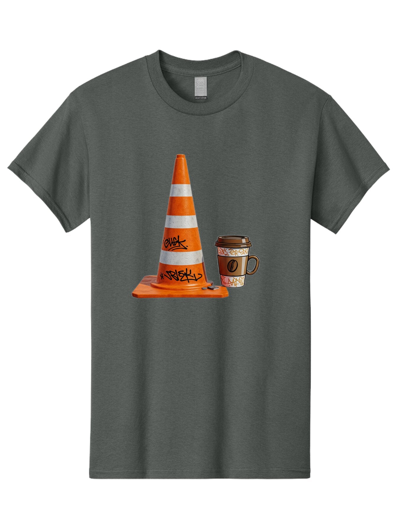 Traffic-Cone-Coffee Men'S Graphic Tee, 100% Cotton, Comfortable Casual Summer Wear, Machine Washable, Vintage Camera, Old Camera, Antique Camera, Black Camera, Classic Photography, Photography Equipment, Nostalgic Device, Film Camera, Baq154 4