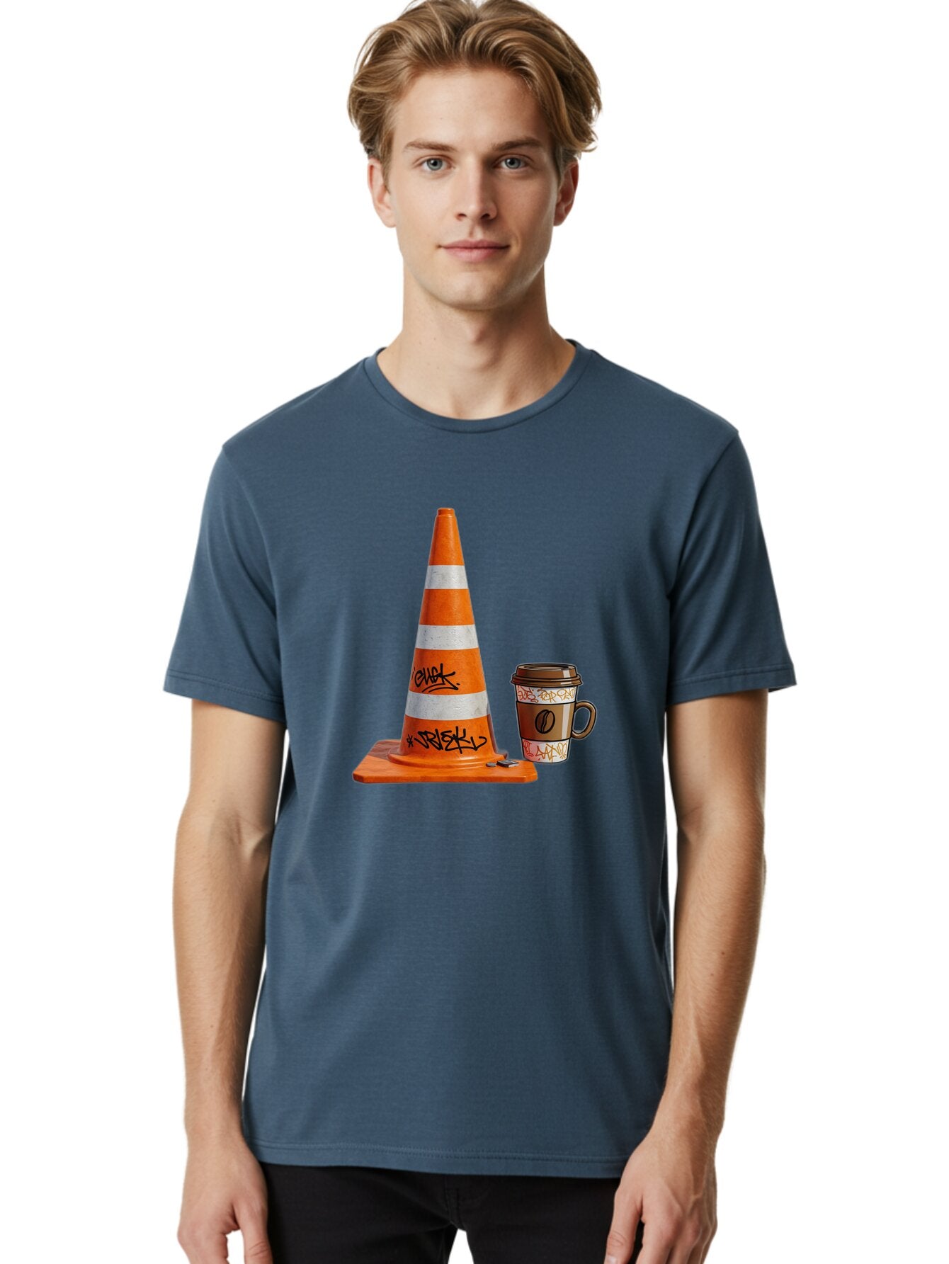 Traffic-Cone-Coffee Men'S Graphic Tee, 100% Cotton, Comfortable Casual Summer Wear, Machine Washable, Vintage Camera, Old Camera, Antique Camera, Black Camera, Classic Photography, Photography Equipment, Nostalgic Device, Film Camera, Baq154 19