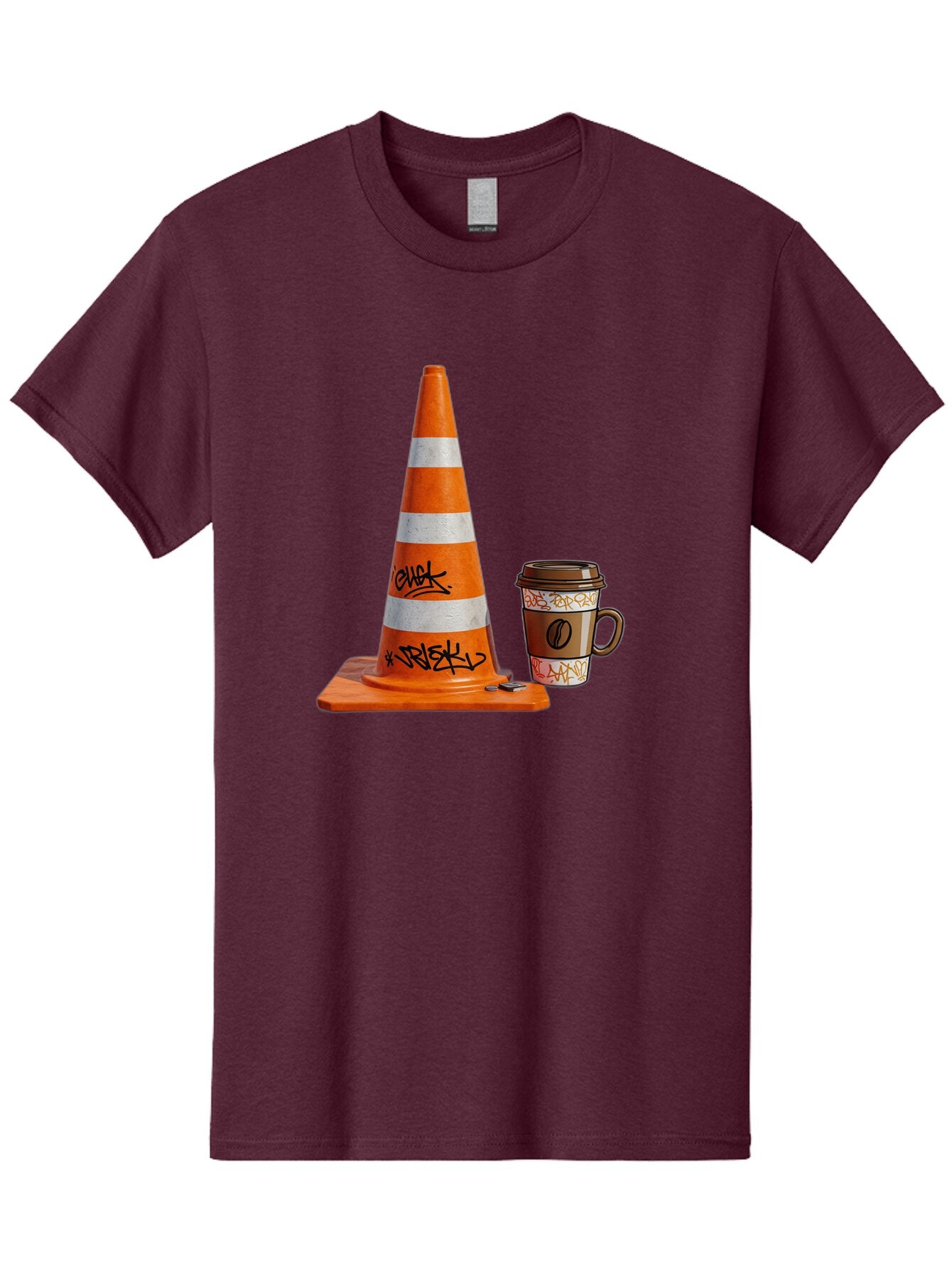Traffic-Cone-Coffee Men'S Graphic Tee, 100% Cotton, Comfortable Casual Summer Wear, Machine Washable, Vintage Camera, Old Camera, Antique Camera, Black Camera, Classic Photography, Photography Equipment, Nostalgic Device, Film Camera, Baq154 10