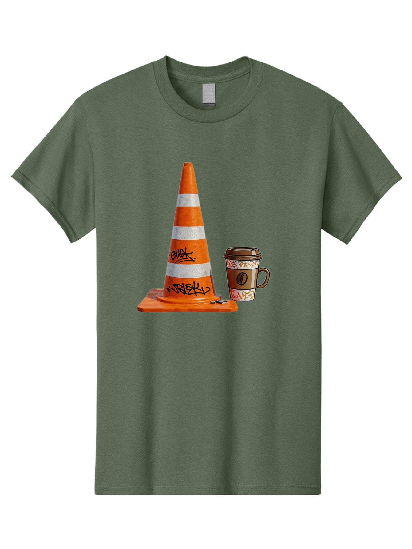 Traffic-Cone-Coffee Men'S Graphic Tee, 100% Cotton, Comfortable Casual Summer Wear, Machine Washable, Vintage Camera, Old Camera, Antique Camera, Black Camera, Classic Photography, Photography Equipment, Nostalgic Device, Film Camera, Baq154 9