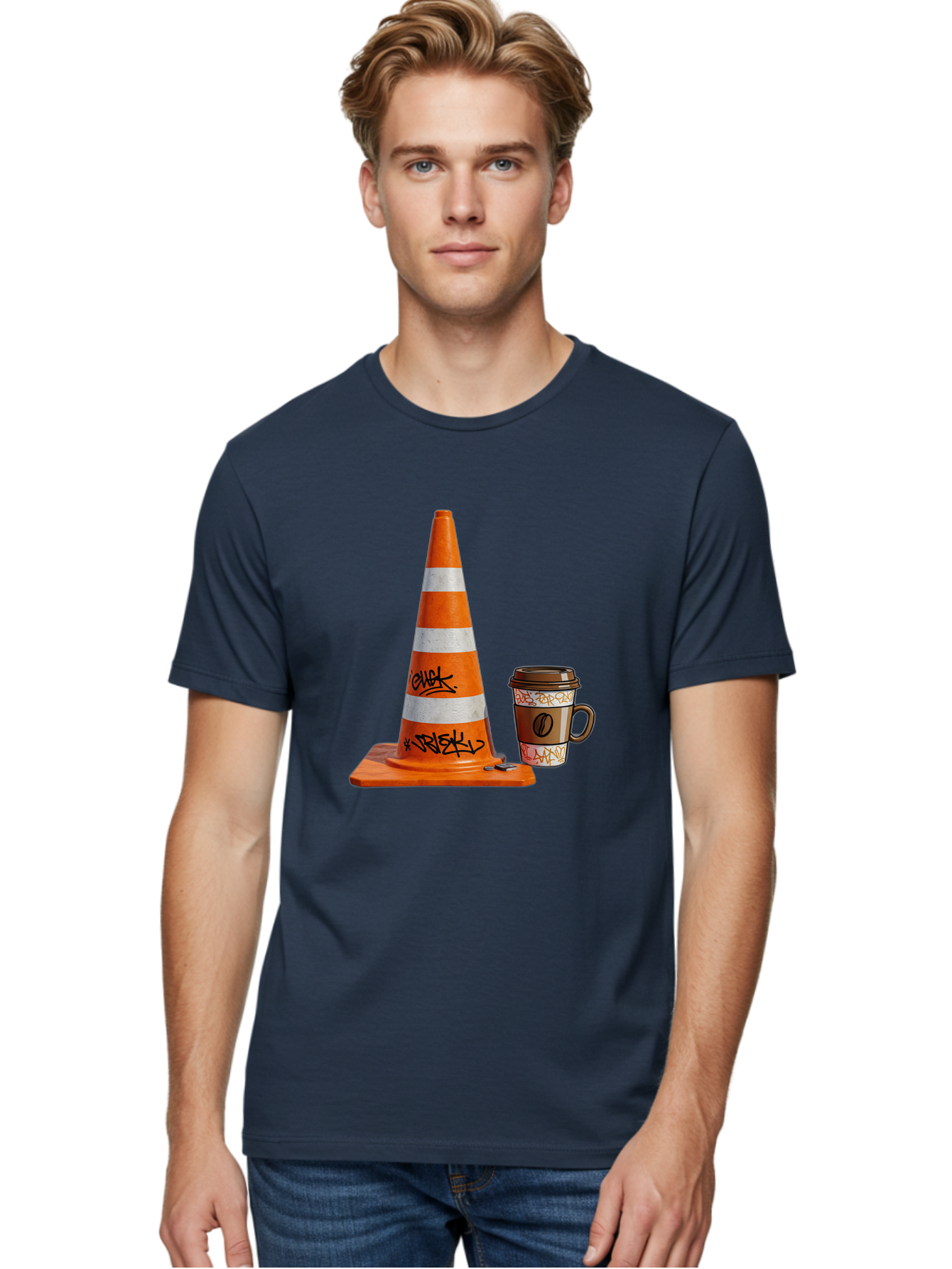 Traffic-Cone-Coffee Men'S Graphic Tee, 100% Cotton, Comfortable Casual Summer Wear, Machine Washable, Vintage Camera, Old Camera, Antique Camera, Black Camera, Classic Photography, Photography Equipment, Nostalgic Device, Film Camera, Baq154 27