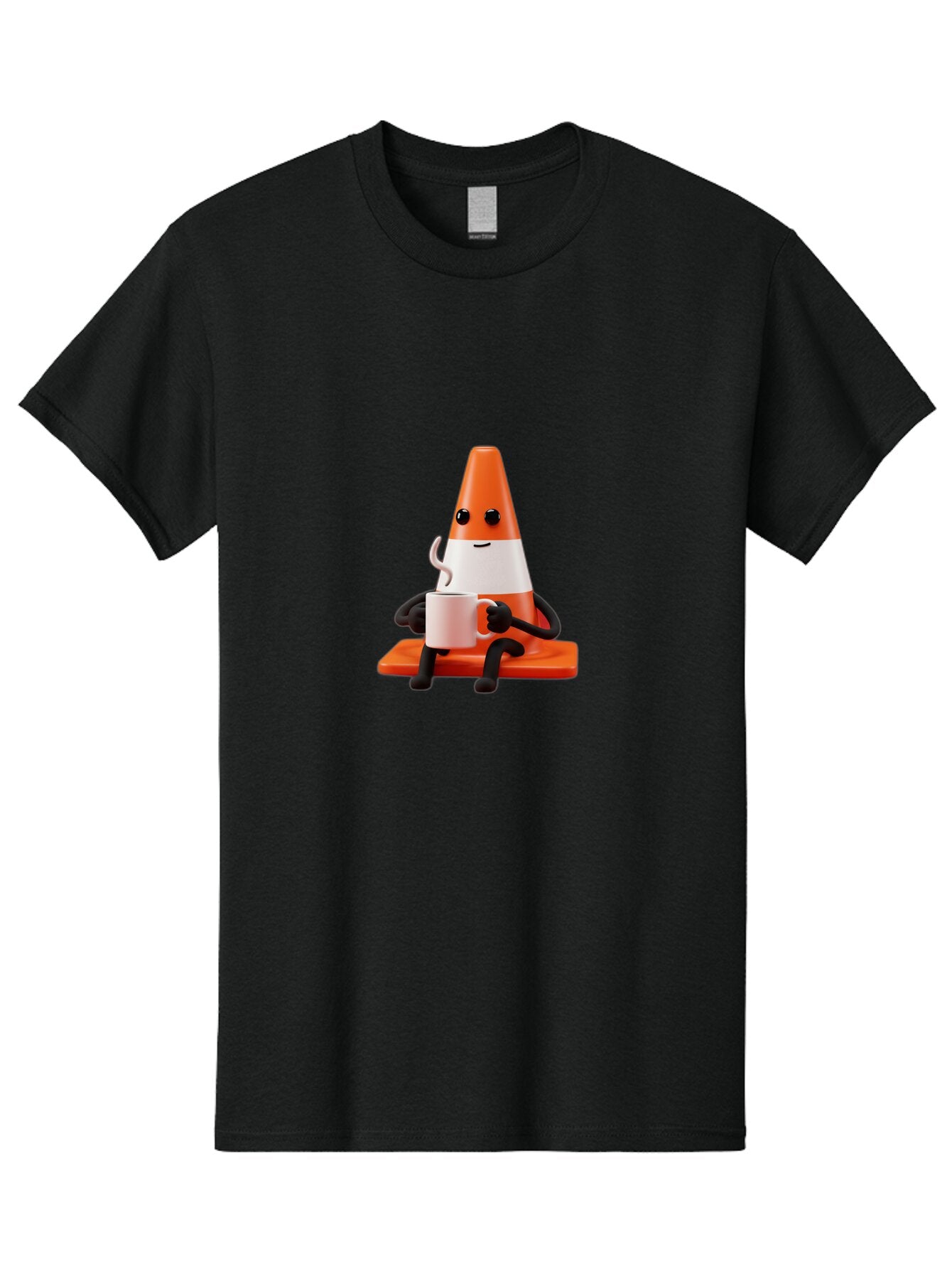 Traffic-Cone-With-Coffee-Cup Men'S Graphic Tee, 100% Cotton, Comfortable Casual Summer Wear, Machine Washable, Vintage Camera, Old Camera, Antique Camera, Black Camera, Classic Photography, Photography Equipment, Nostalgic Device, Film Camera, Baq155 1