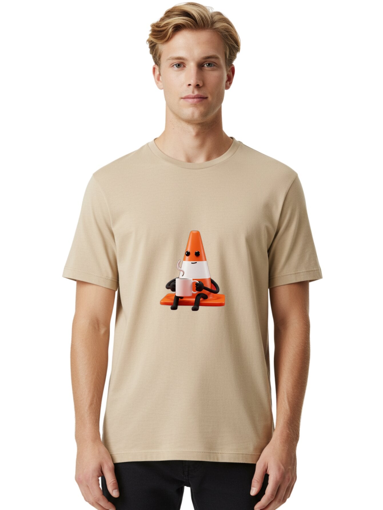 Traffic-Cone-With-Coffee-Cup Men'S Graphic Tee, 100% Cotton, Comfortable Casual Summer Wear, Machine Washable, Vintage Camera, Old Camera, Antique Camera, Black Camera, Classic Photography, Photography Equipment, Nostalgic Device, Film Camera, Baq155 28