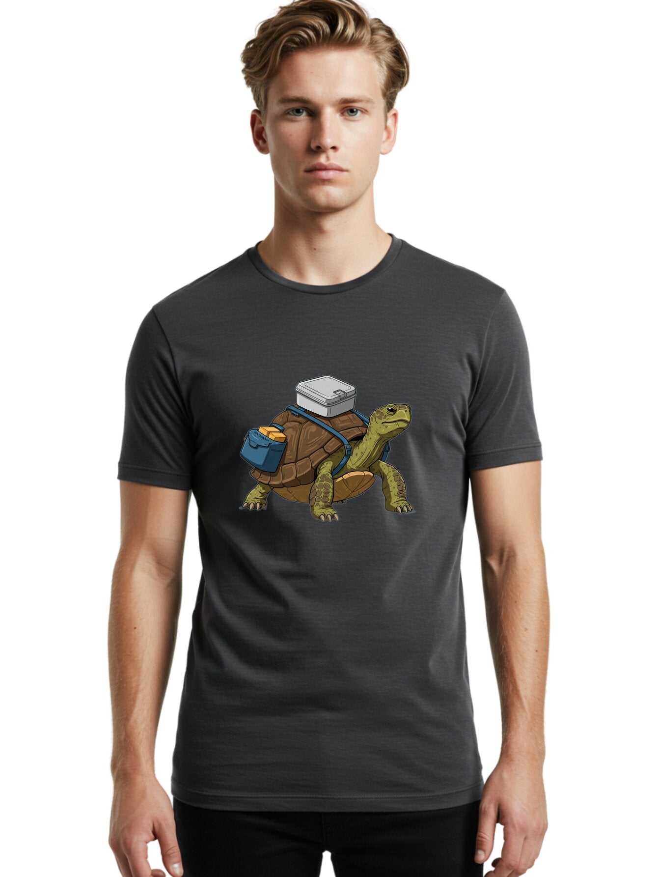 Turtle-Lunchbox Men'S Graphic Tee, 100% Cotton, Comfortable Casual Summer Wear, Machine Washable, Vintage Camera, Old Camera, Antique Camera, Black Camera, Classic Photography, Photography Equipment, Nostalgic Device, Film Camera, Camera Art Baq158 24