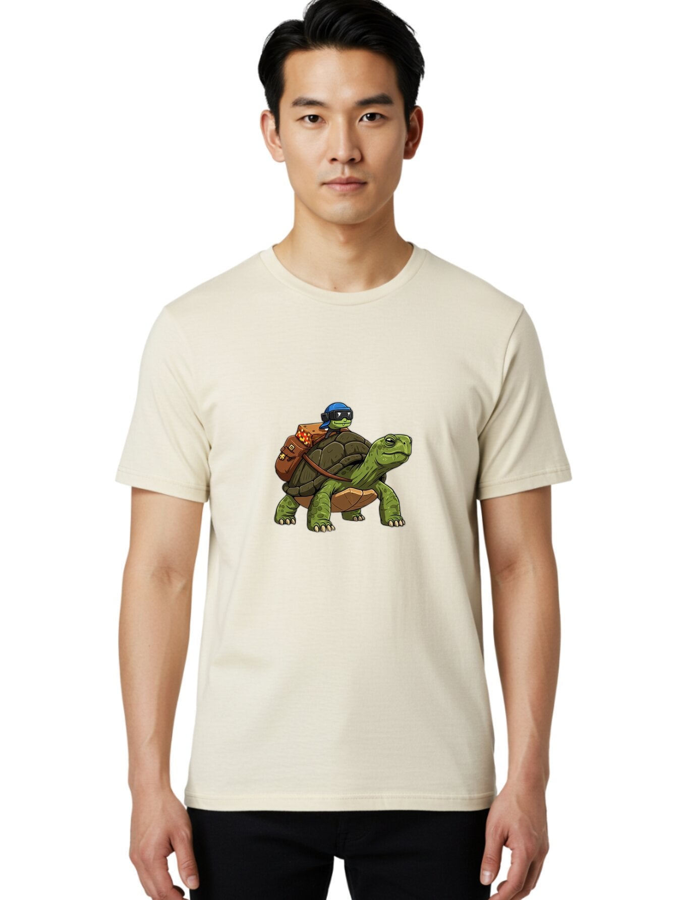 Turtle-Rider Men'S Graphic Tee, 100% Cotton, Comfortable Casual Summer Wear, Machine Washable, Vintage Camera, Old Camera, Antique Camera, Black Camera, Classic Photography, Photography Equipment, Nostalgic Device, Film Camera, Camera Art Baq159 24